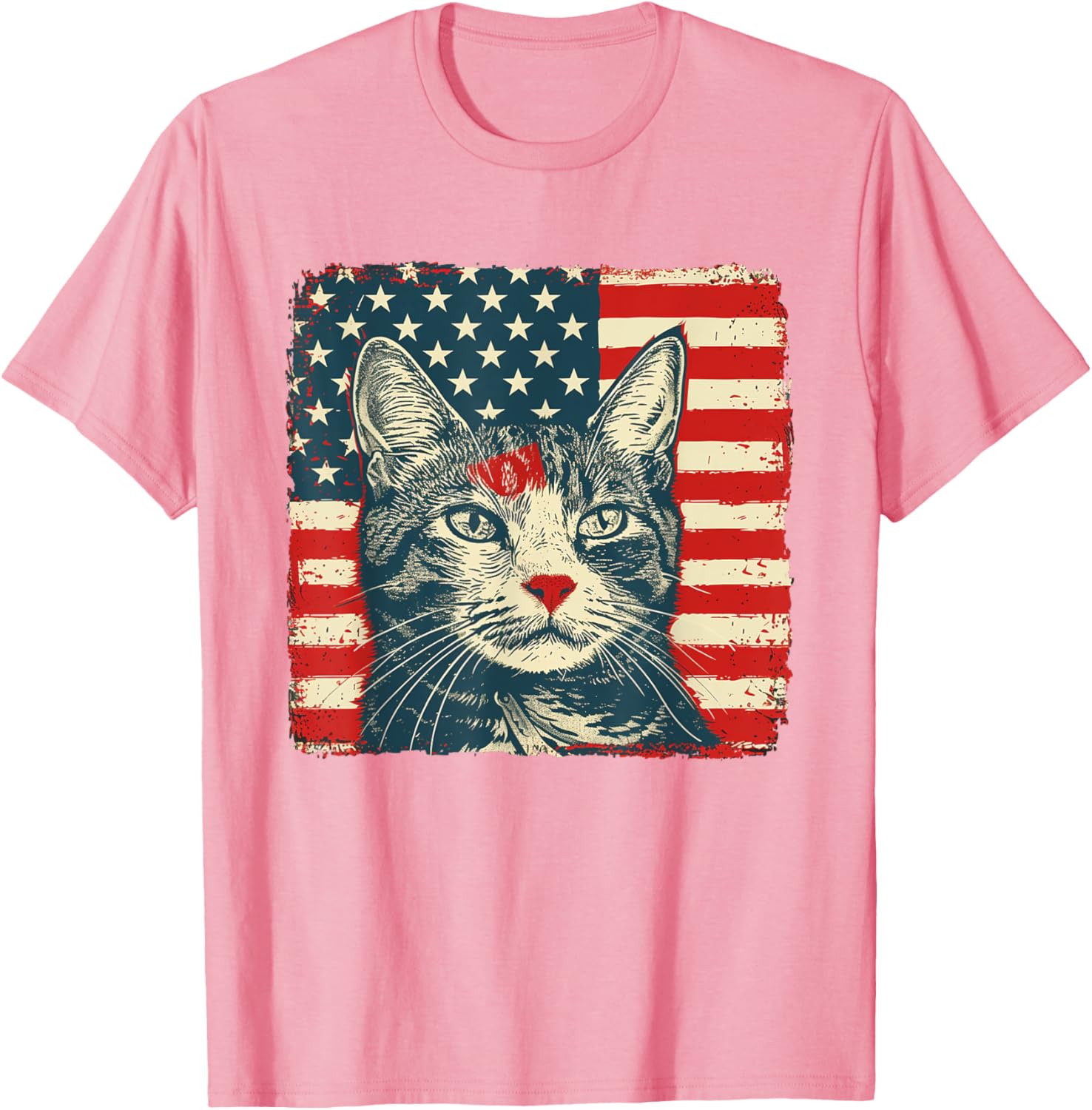 Patriotic Cat Shirt for Fourth of July Celebrations - Unisex T-Shirt - 12
