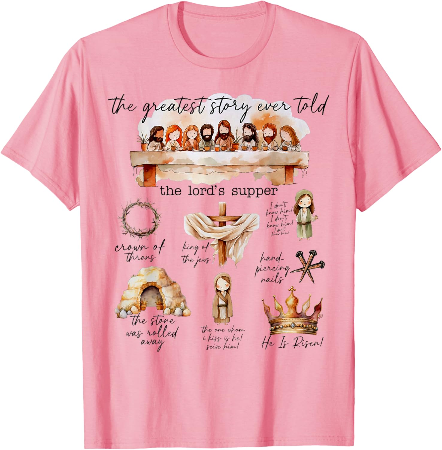 Easter Story T-Shirt The Greatest Story Ever Told for Christian Celebrations - 11