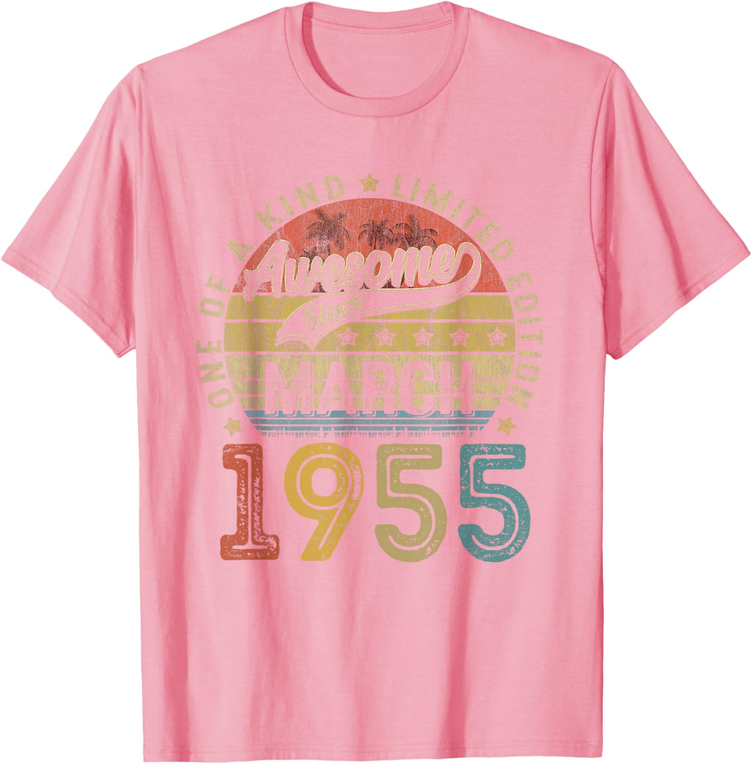 Funny 70th Birthday T-Shirt Vintage Retro March 1955 Gift for Him/Her - 23