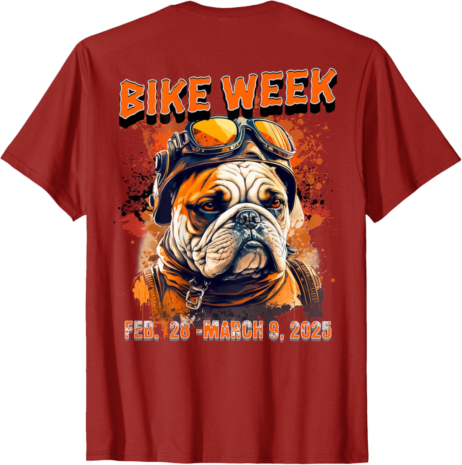Bike Week 2025 Rally Dog Art T-Shirt for Men, Women, and Kids - 24