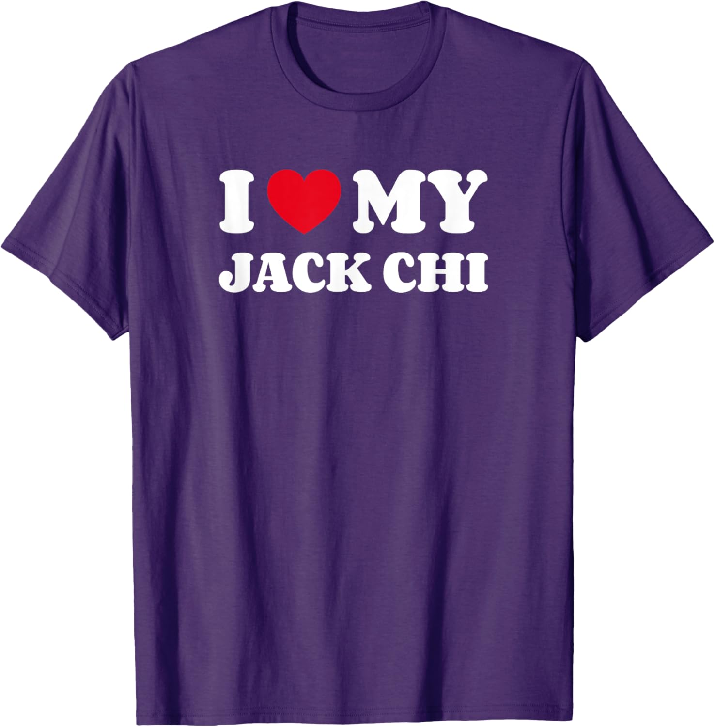 I Love My Jack Chi Dog T-Shirt for Men Women Kids - Adorable Design - 18