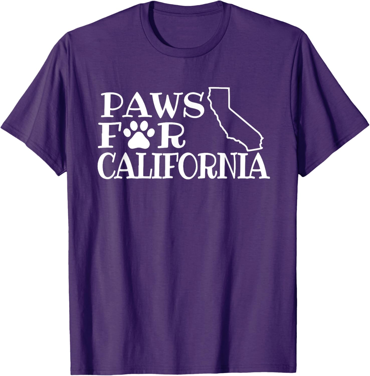 Funny Paws for California Unisex Short Sleeve T-Shirt for Dog Lovers - 9