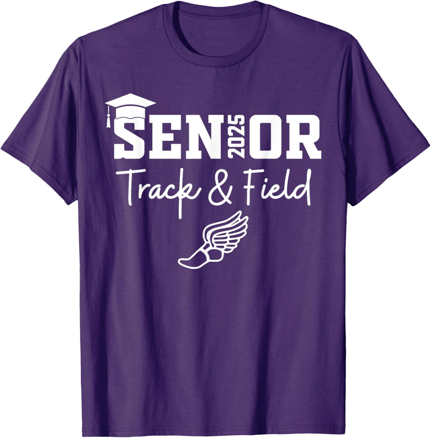 Track and Field Class of 2025 Graduation T-Shirt for Athletes - 13