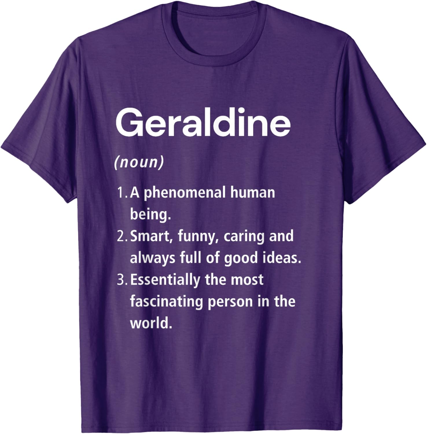 Funny Geraldine Name Definition T-Shirt - Unique Gift for Everyone - 5