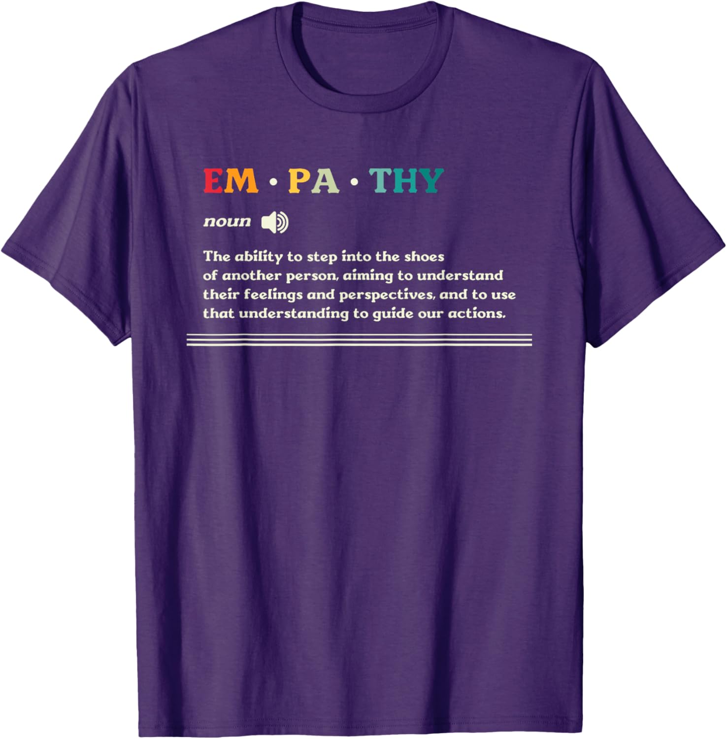 Empathy Noun Ability to Understand Feelings T-Shirt for Compassionate Souls - 22
