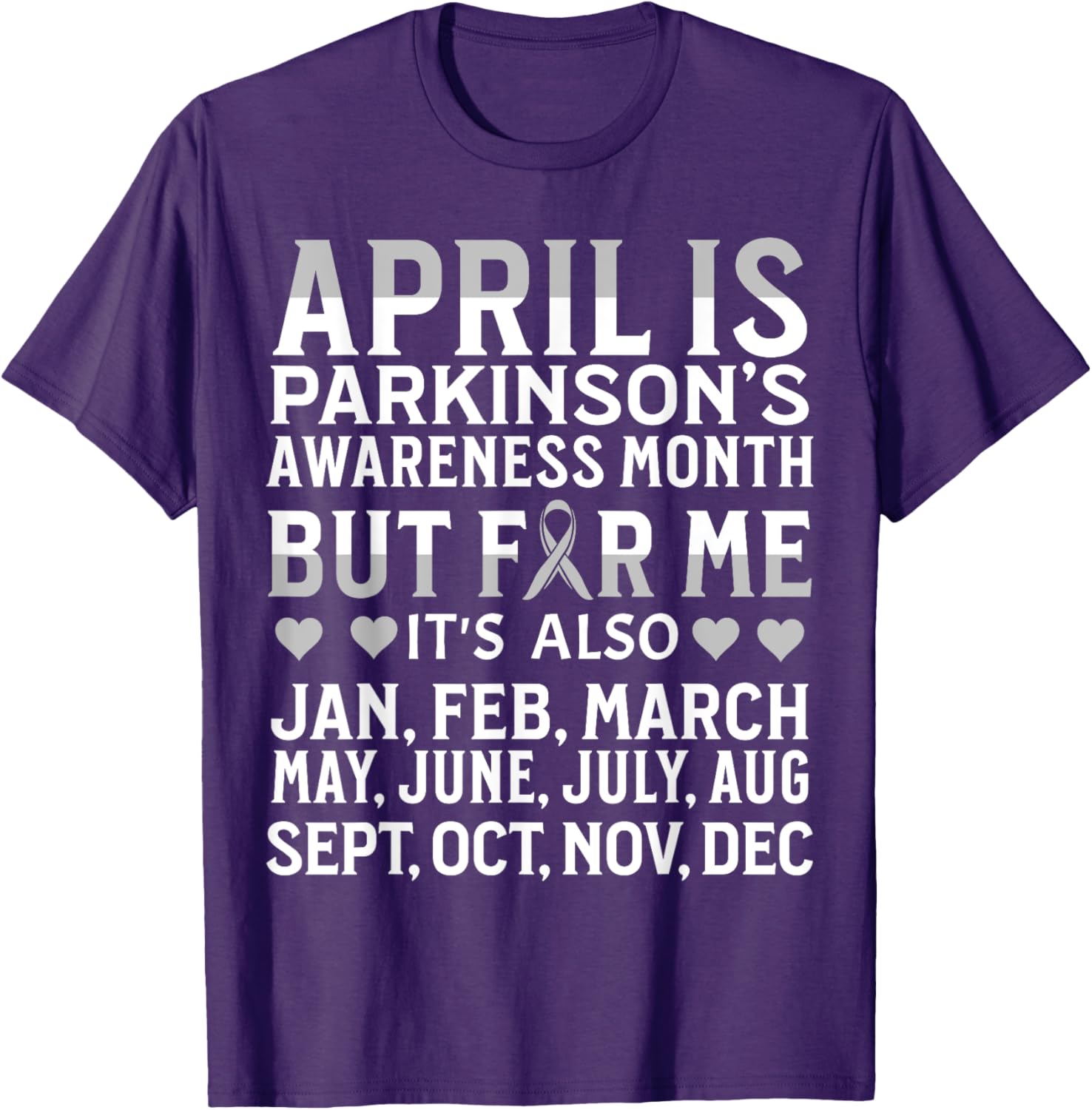 Support Parkinson's Awareness with Our April T-Shirt for Everyone - 15