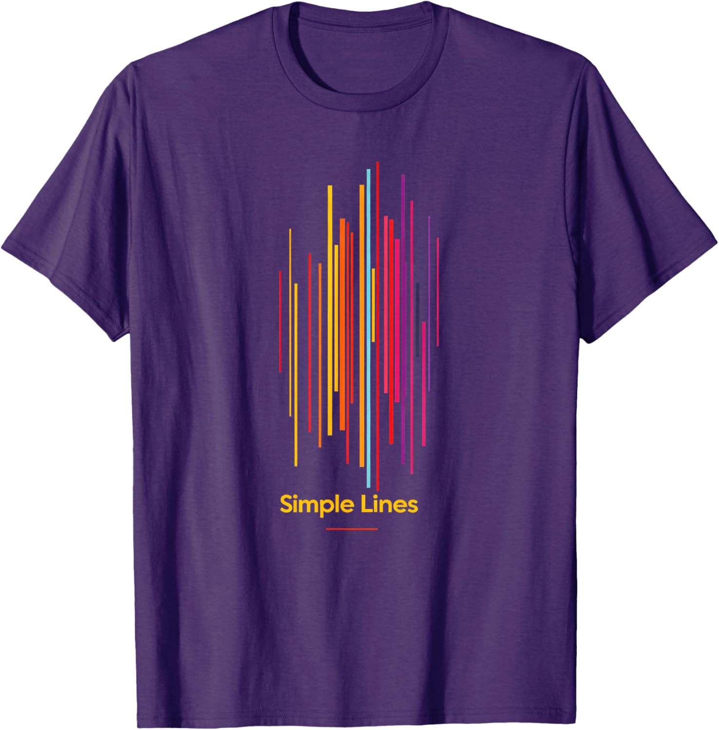 Minimalist Art T-Shirt with Simple Lines and Abstract Shapes Design - 4