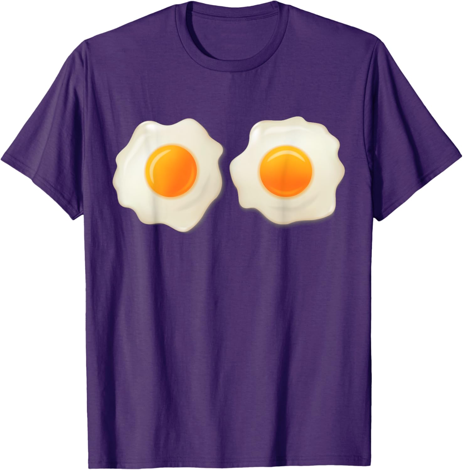 Double Fried Eggs Sunny Side Up T-Shirt for Food Lovers and Fun Apparel - 12