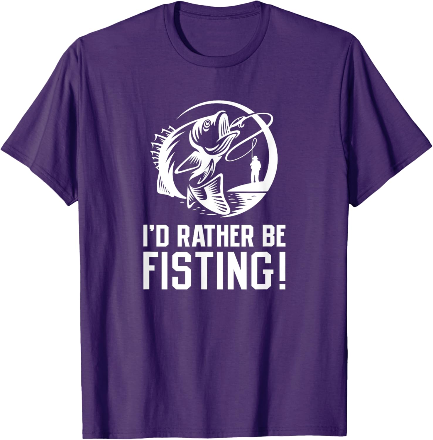 I'd Rather Be Fisting Funny Graphic T-Shirt for Casual Wear - 24