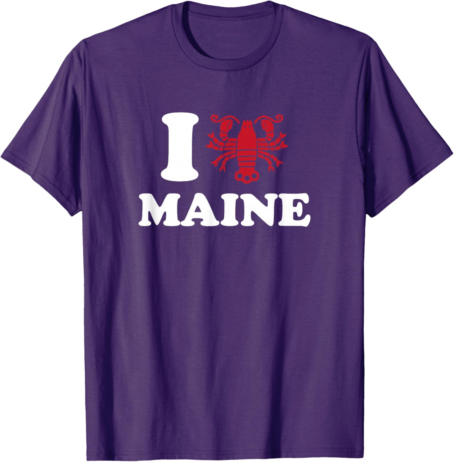 I Love Maine Lobster Heart T-Shirt for Lobster Lovers and Maine Fans - 5