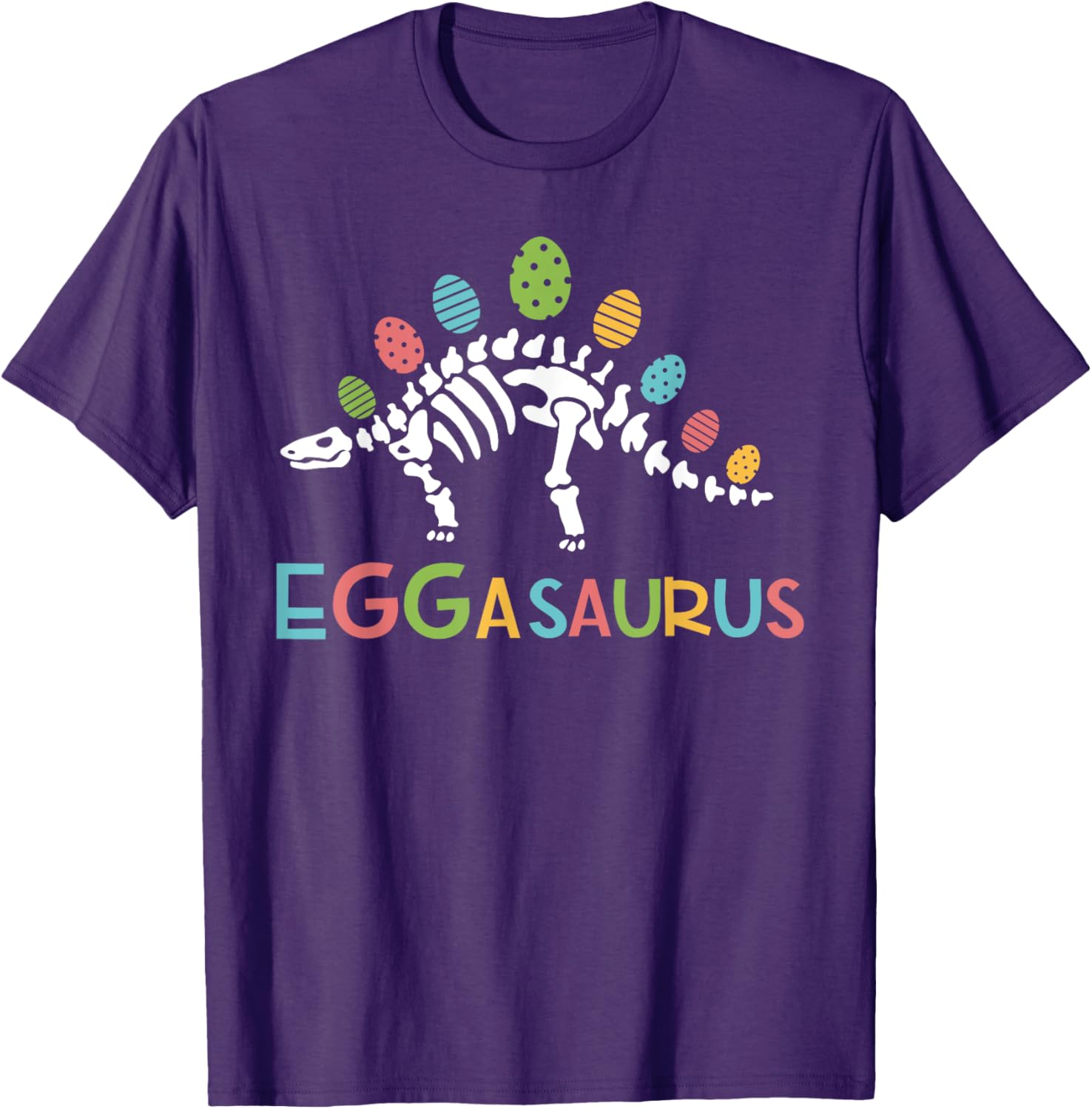 Eggasaurus Easter Stegosaurus Dinosaur Toddler T-Shirt for Boys - 5