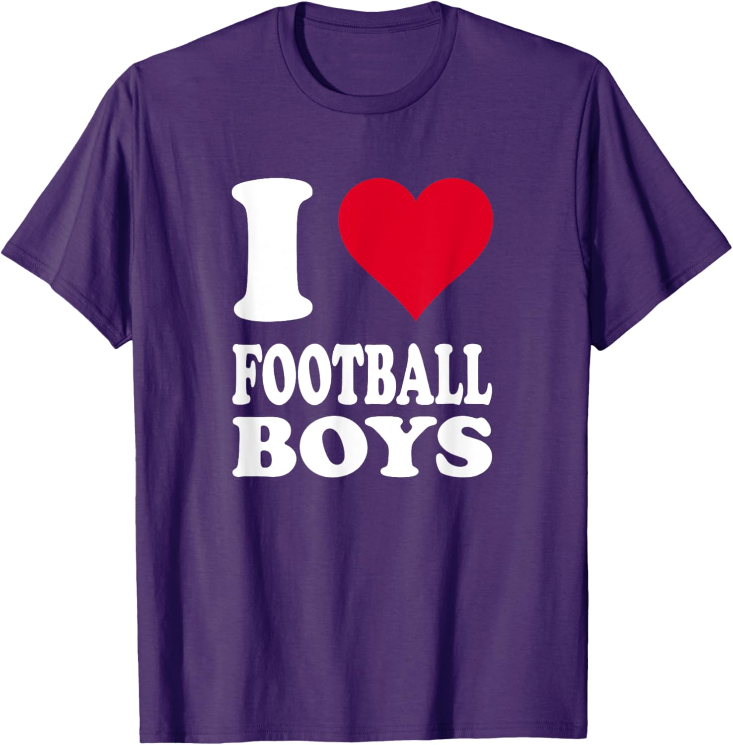 Red Heart I Love Football Boys T-Shirt Perfect for Young Fans - 6