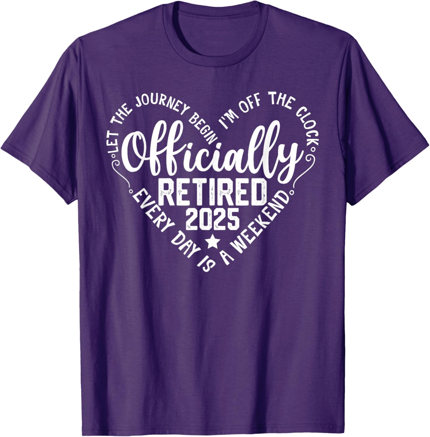 Officially Retired 2025 Heart T-Shirt for Women - Perfect Retirement Gift - 11