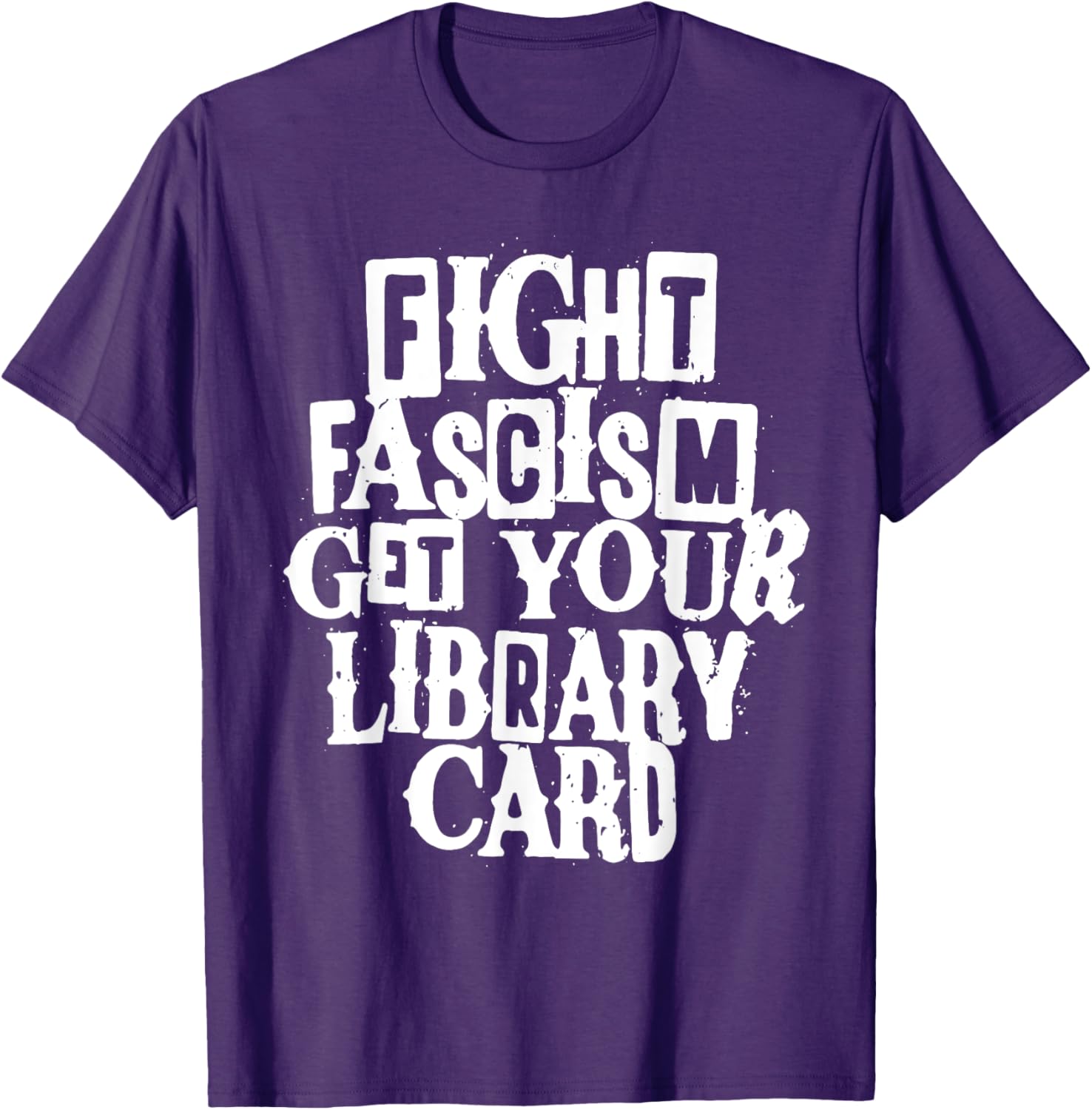 Fight Fascism Get Your Library Card T-Shirt for Book Lovers and Activists - 11
