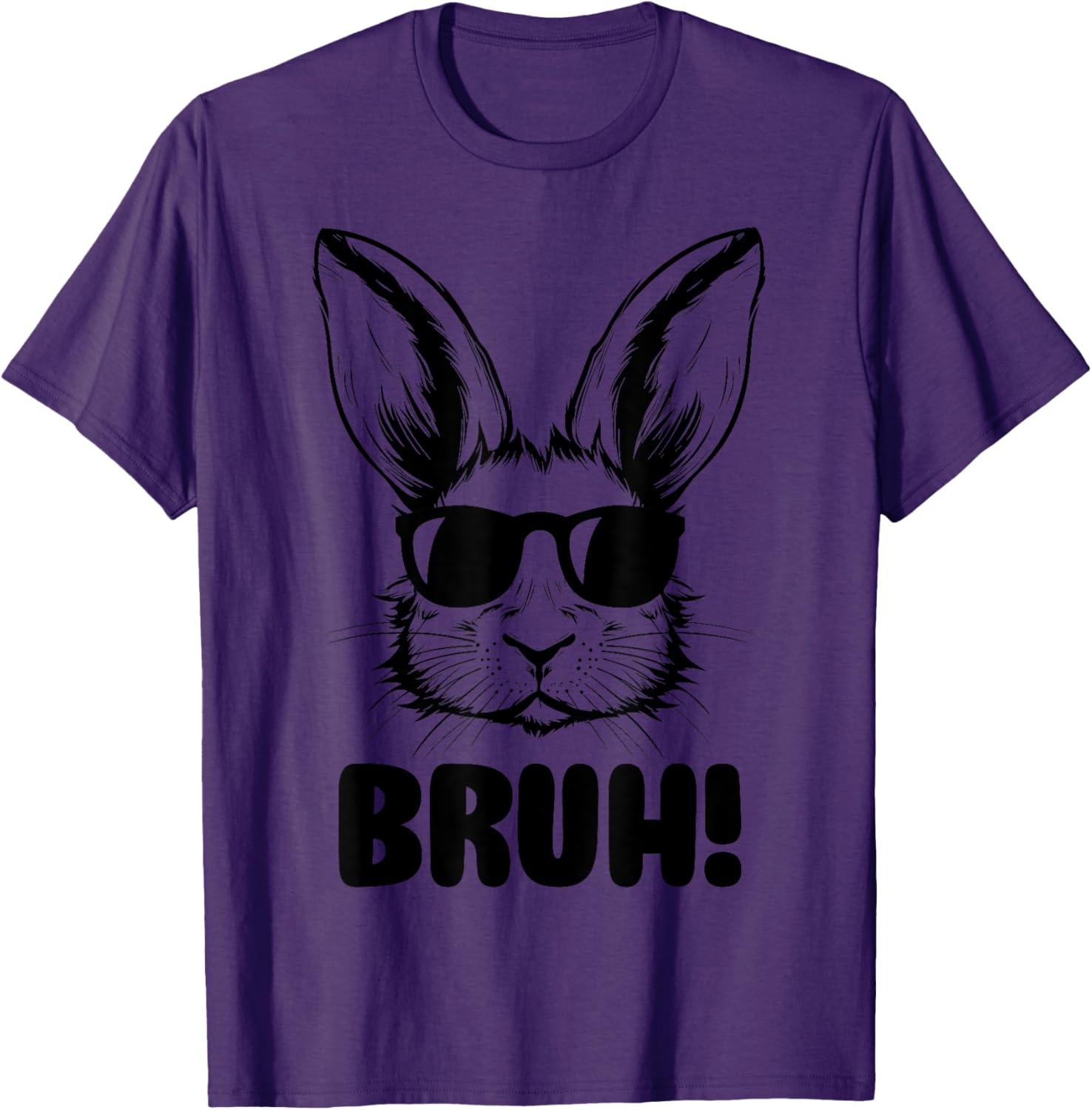 Funny Bunny Bruh Meme T-Shirt for Easter - Perfect for All Ages - 4