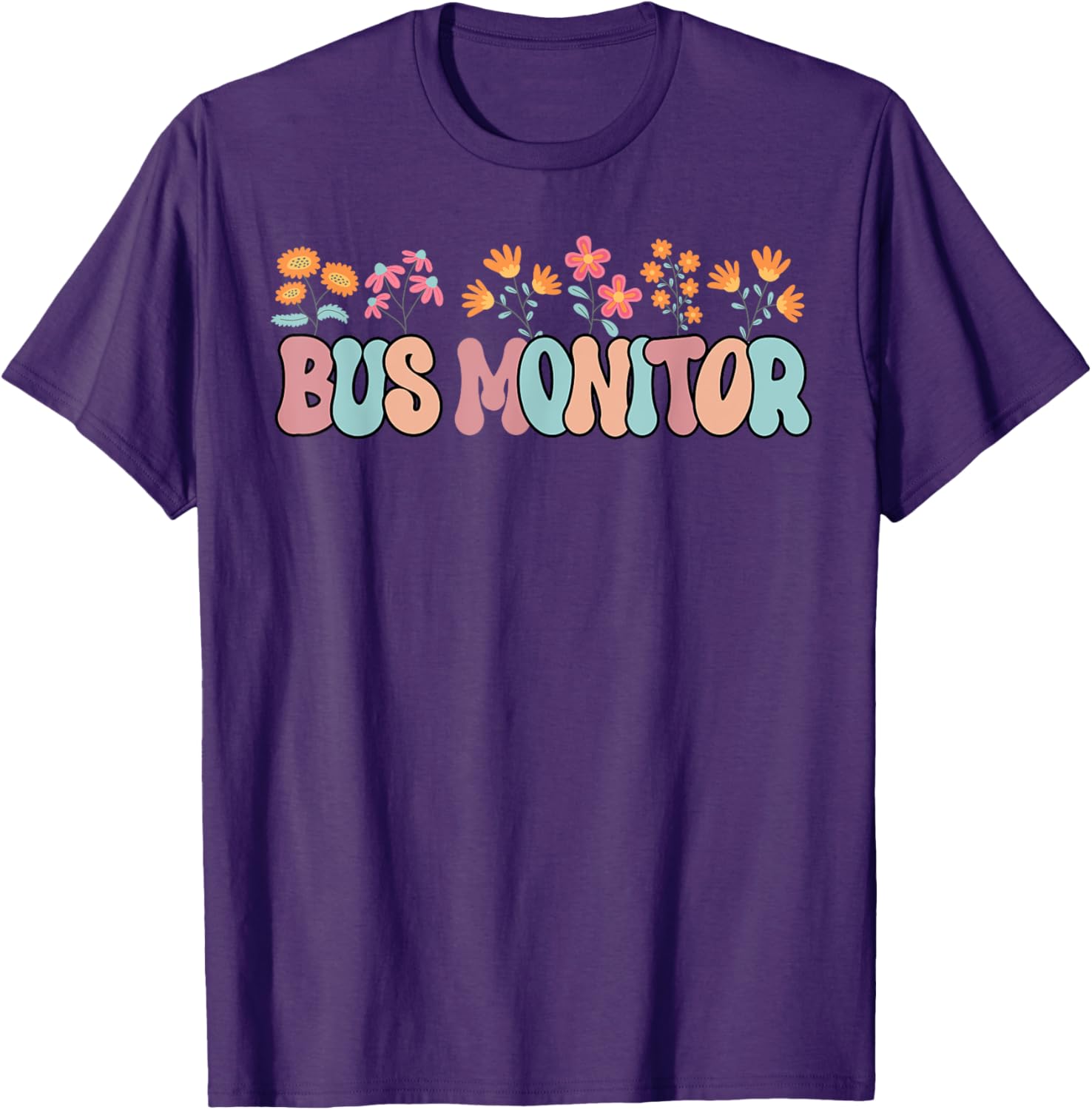 Stylish School Bus Monitor T-Shirt for Women - Fun Bus Aid Apparel - 4