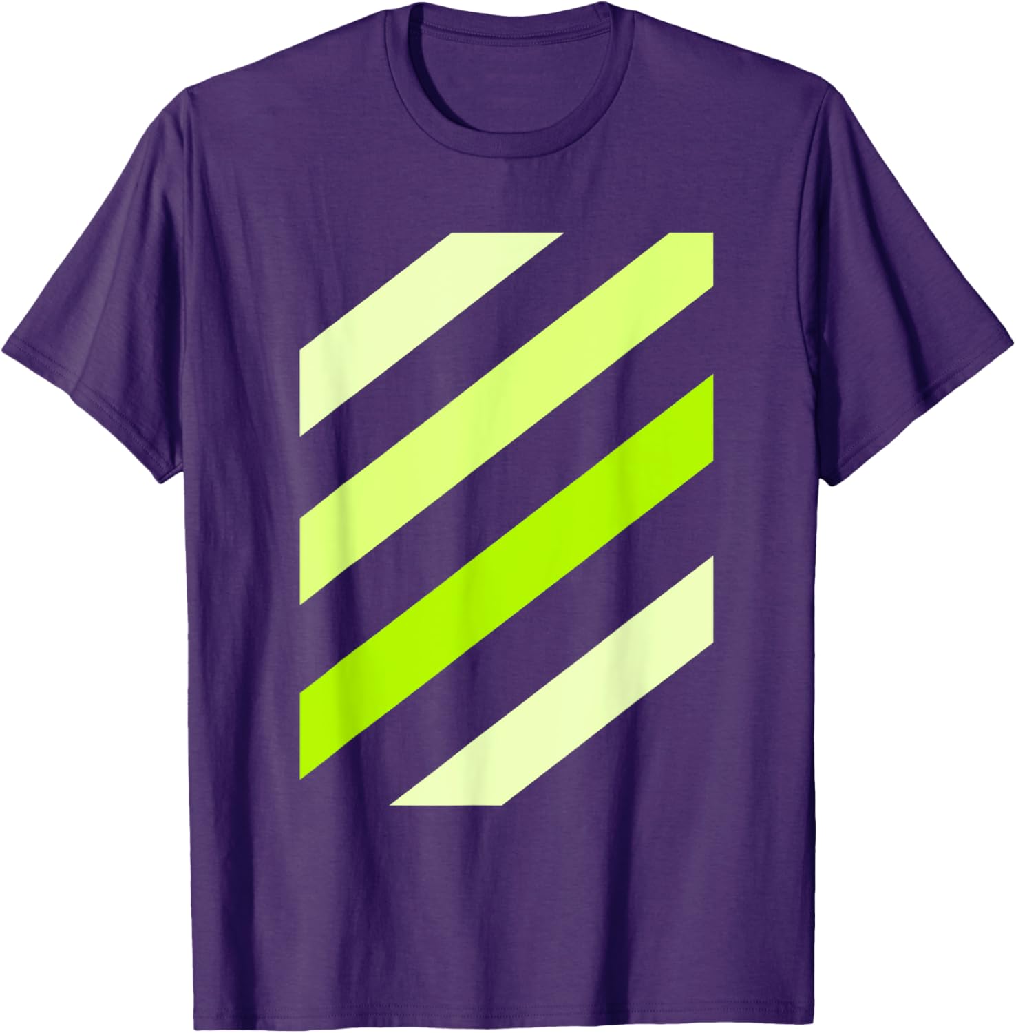 Stylish Green Stripe Graphic T-Shirt for Trendy Casual Wear - 19