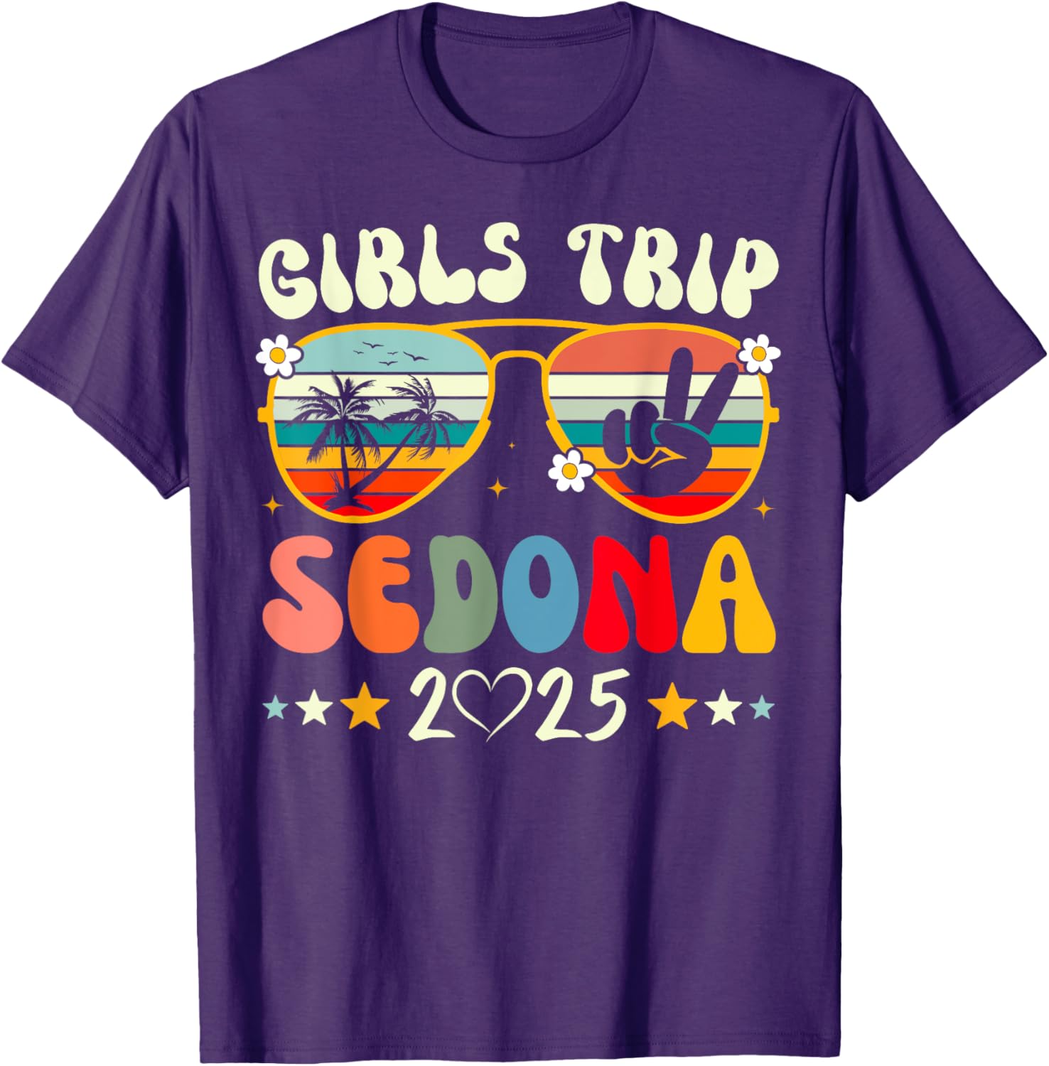 Girls Trip Sedona 2025 Summer Vacation Matching T-Shirt for Fun Times - 13