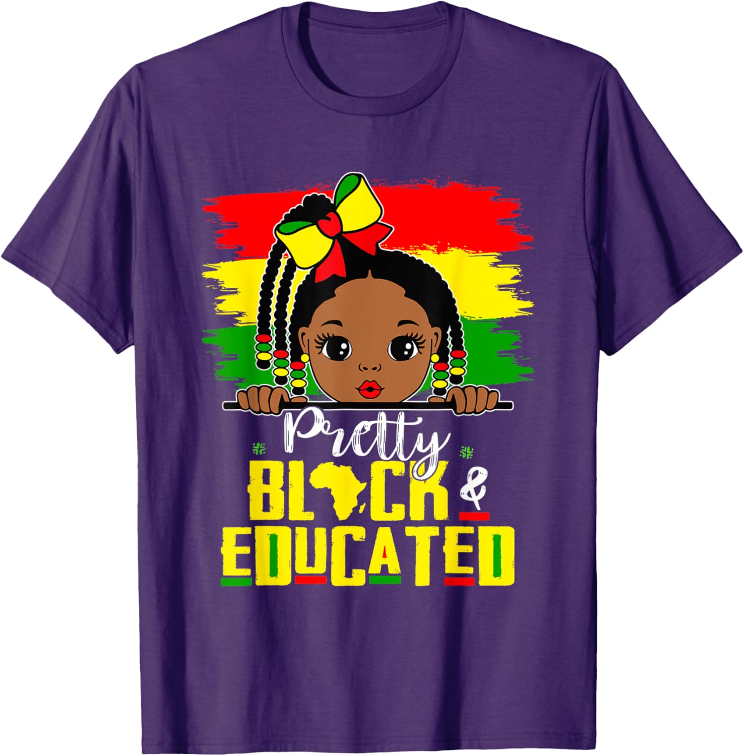 Pretty Black Educated Girls African History T-Shirt for Kids - 3