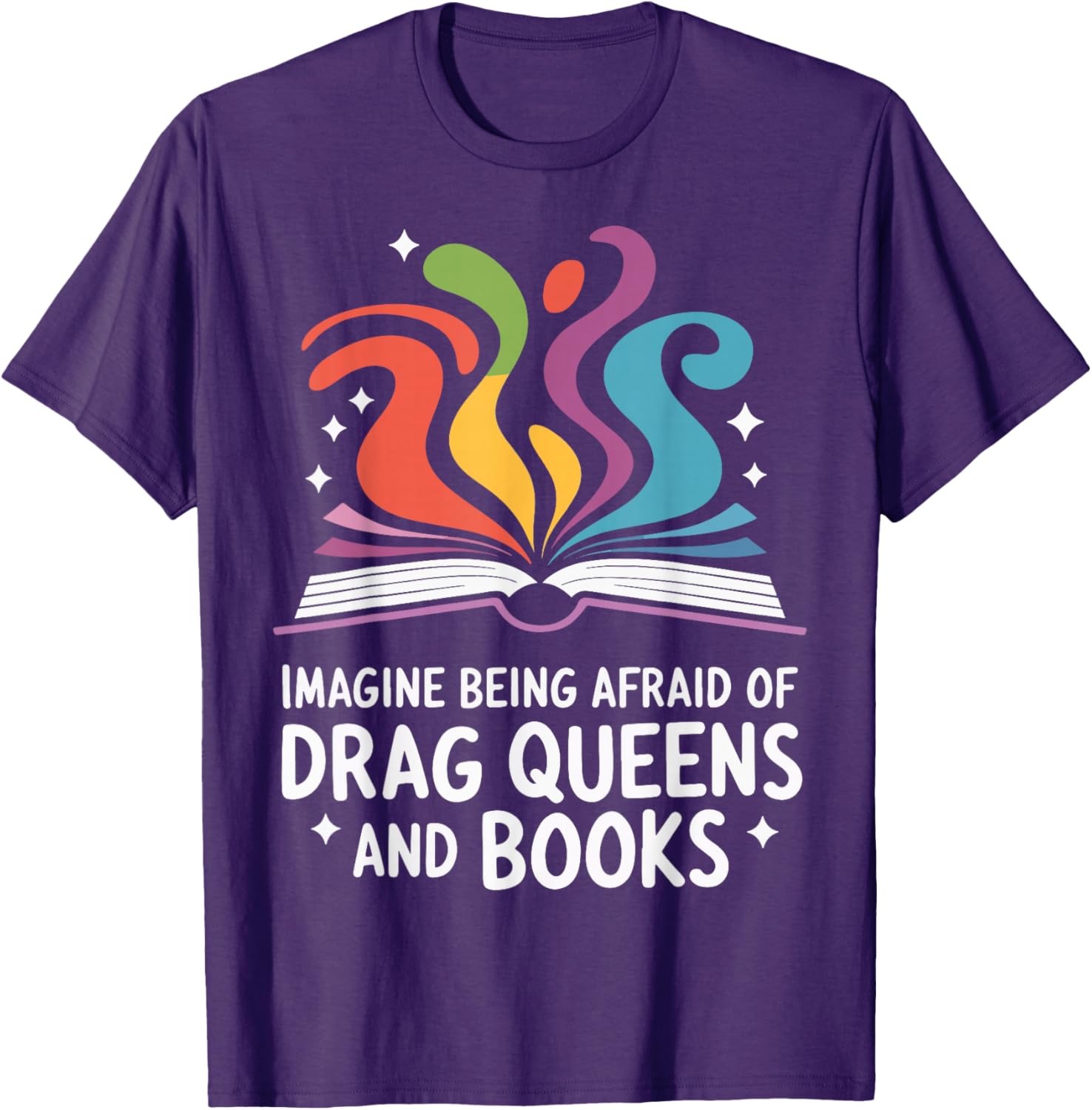 Fearless Drag Queens and Book Lovers Unite T-Shirt for Fun Fashion - 12