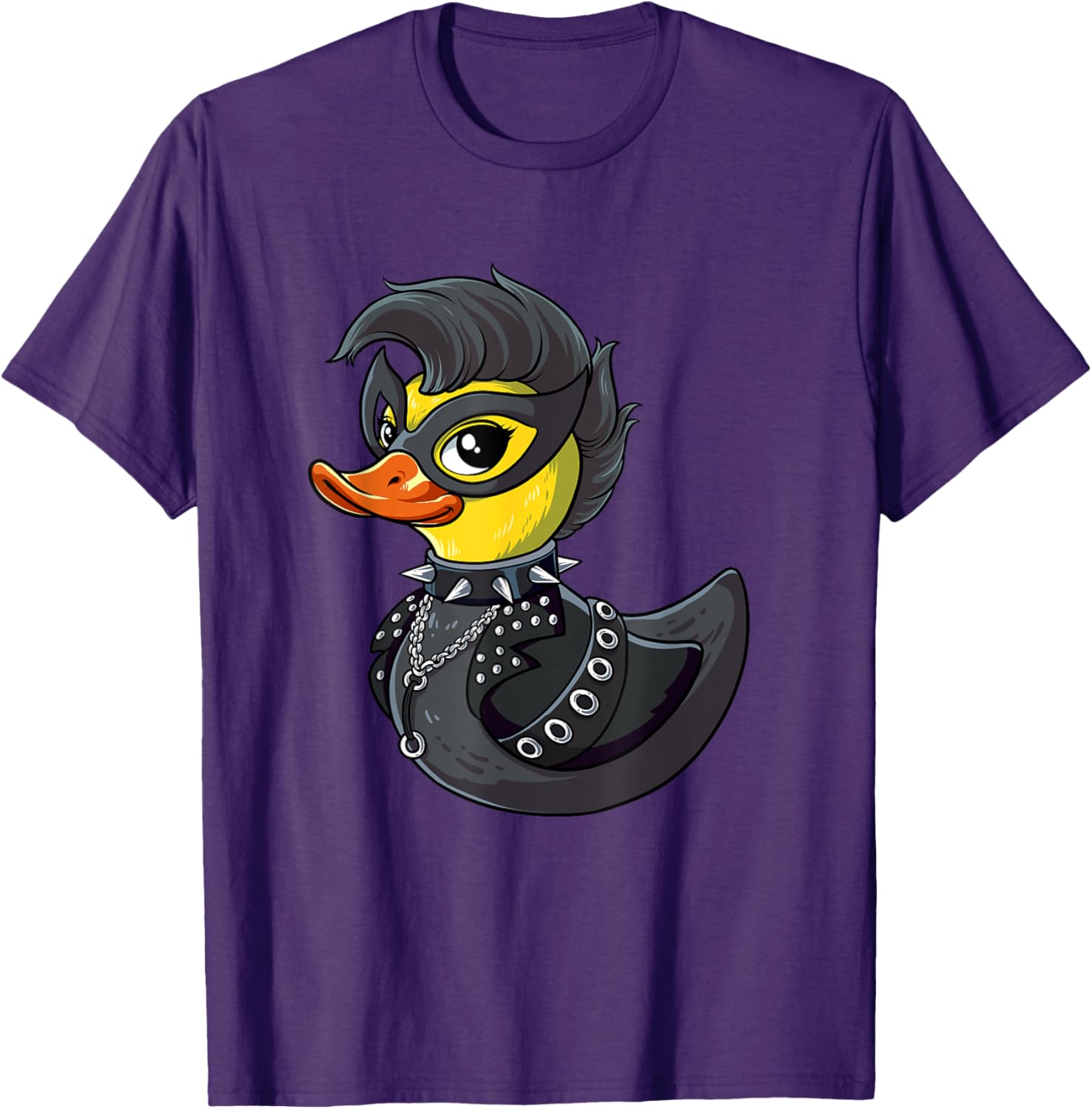 Punk Duck Rocker T-Shirt for Music Lovers - Cool Graphic Tee - 8