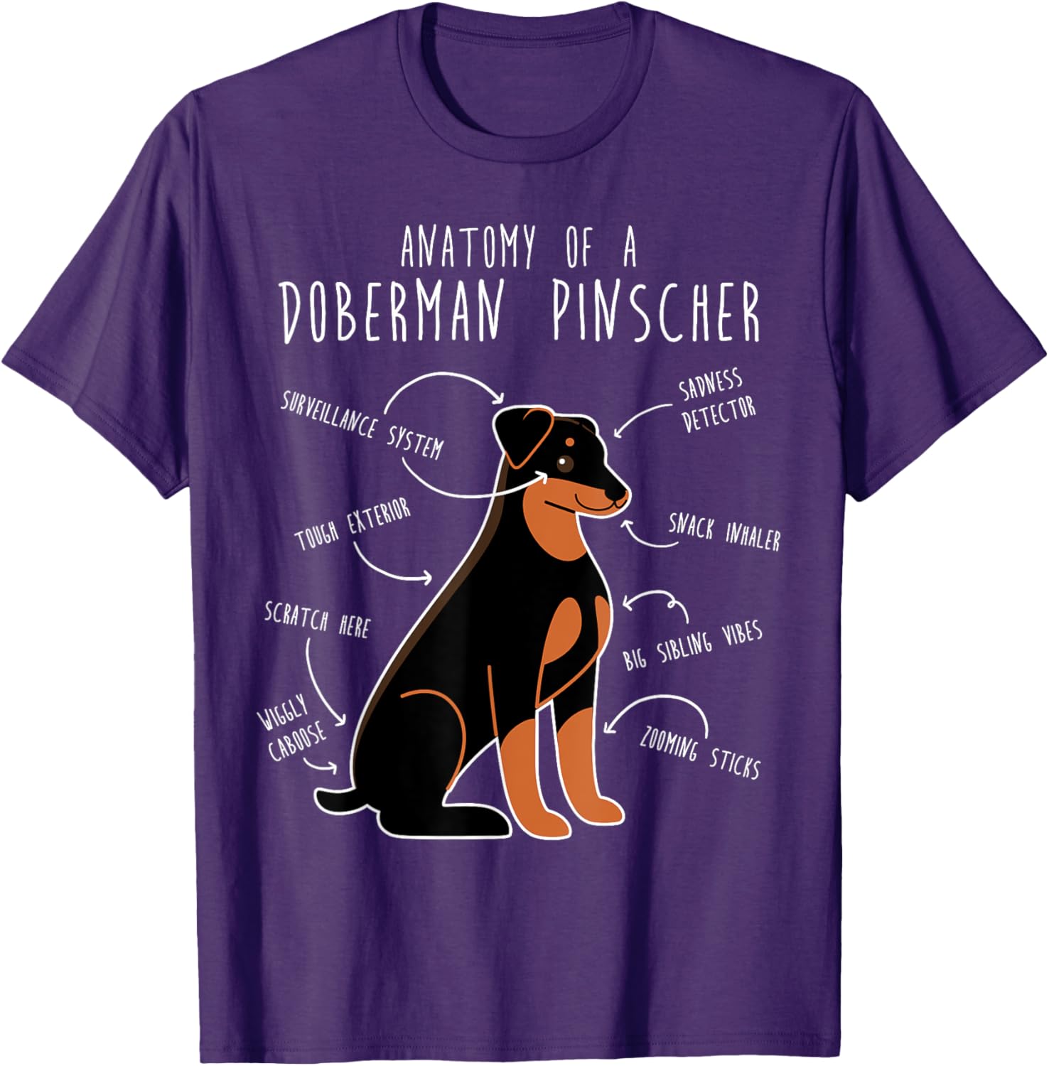 Cute Doberman Pinscher Floppy Ears T-Shirt for Proud Pet Moms - 5