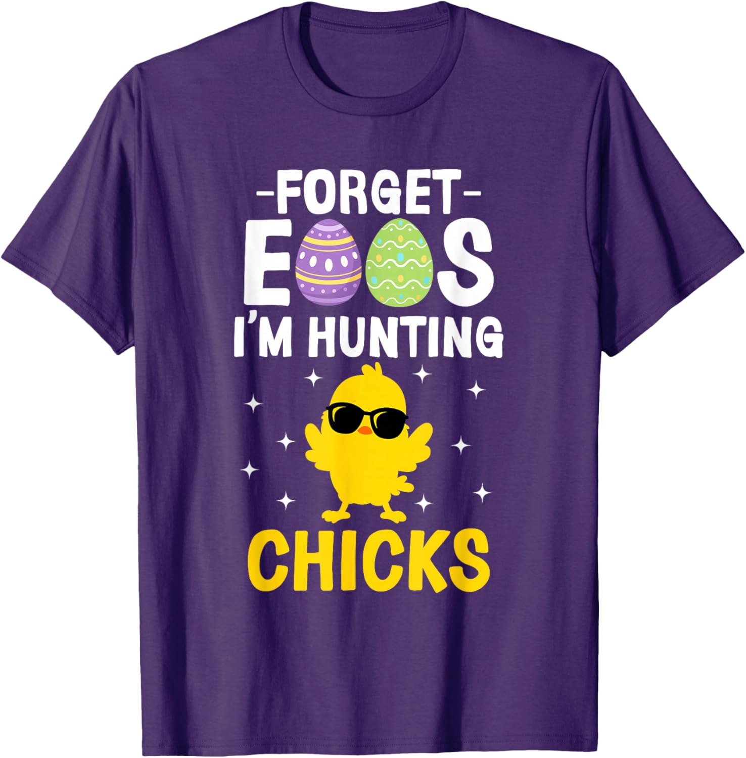 Funny Easter T-Shirt for Boys - Forget Eggs I'm Hunting Chicks Apparel - 10