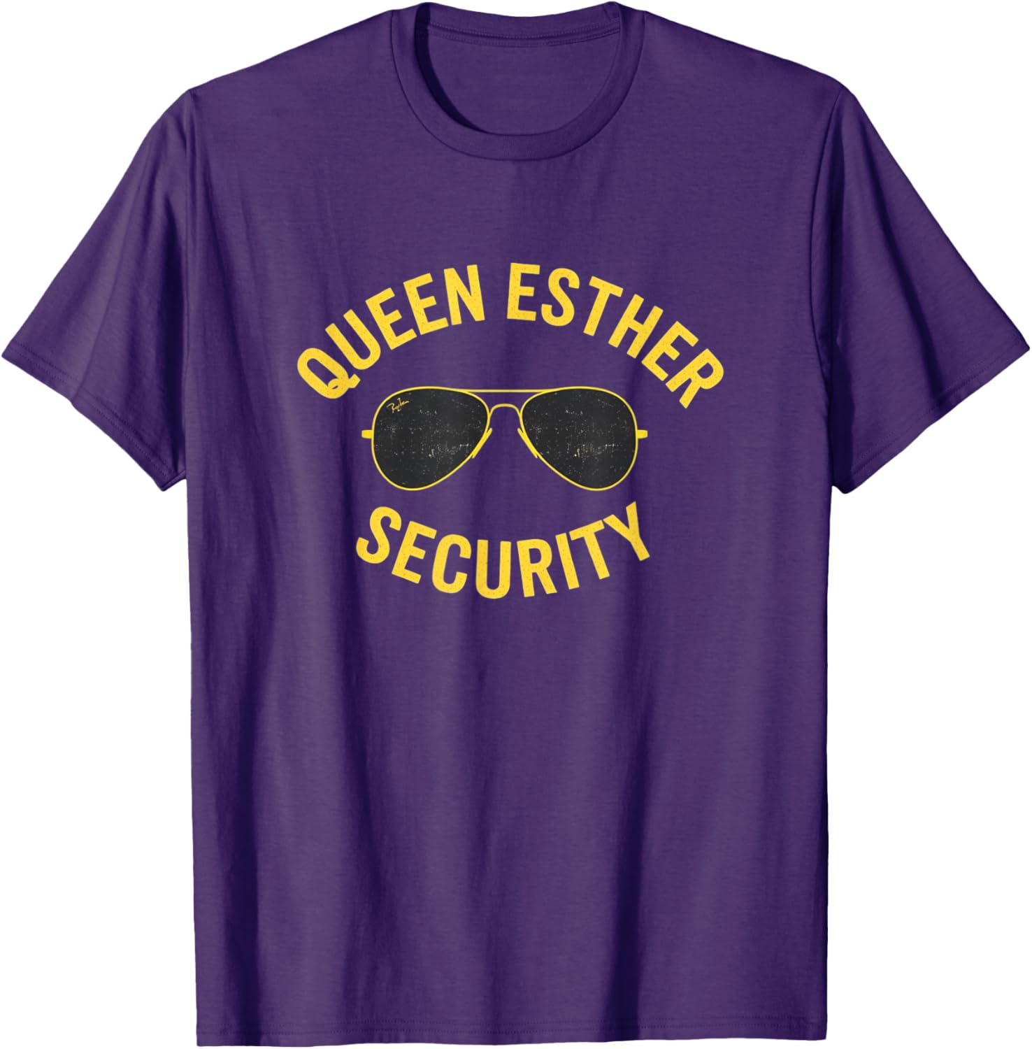 Funny Queen Esther Security T-Shirt for Purim Parties and Celebrations - 14