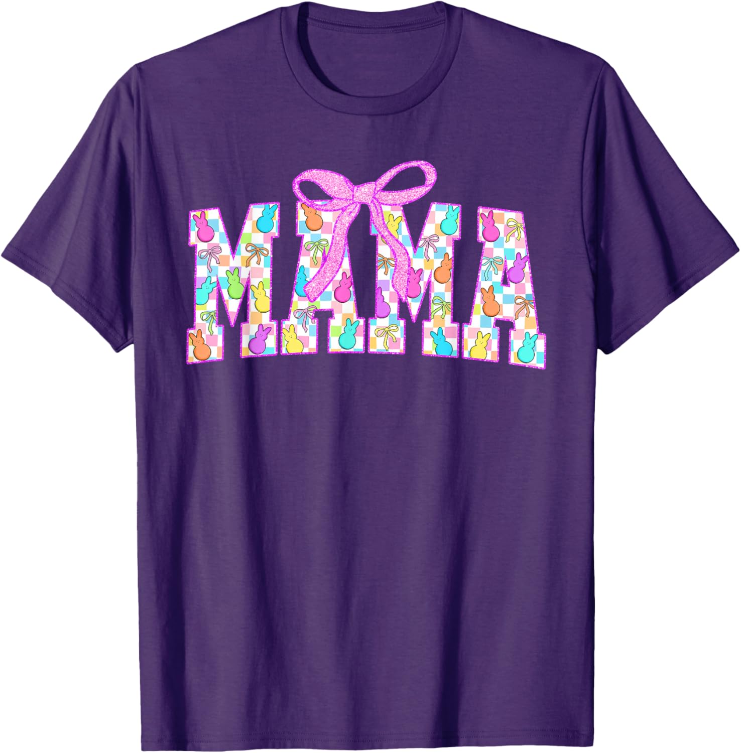 Mama Coquette Happy Easter Bunny T-Shirt for Spring Egg Hunts - 7