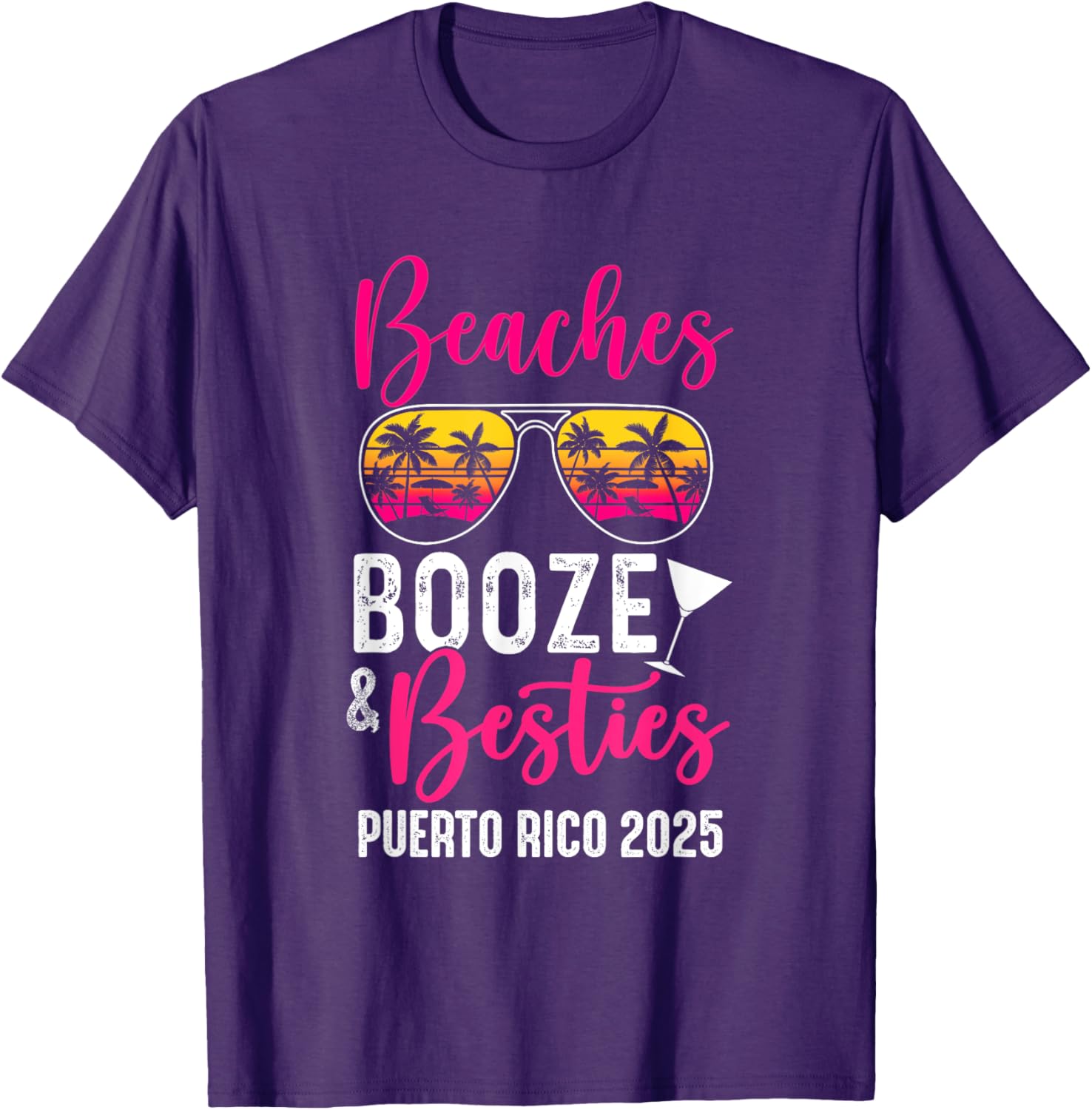 Girls Weekend Trip Puerto Rico T-Shirt Fun Beaches Booze Besties 2025 - 8