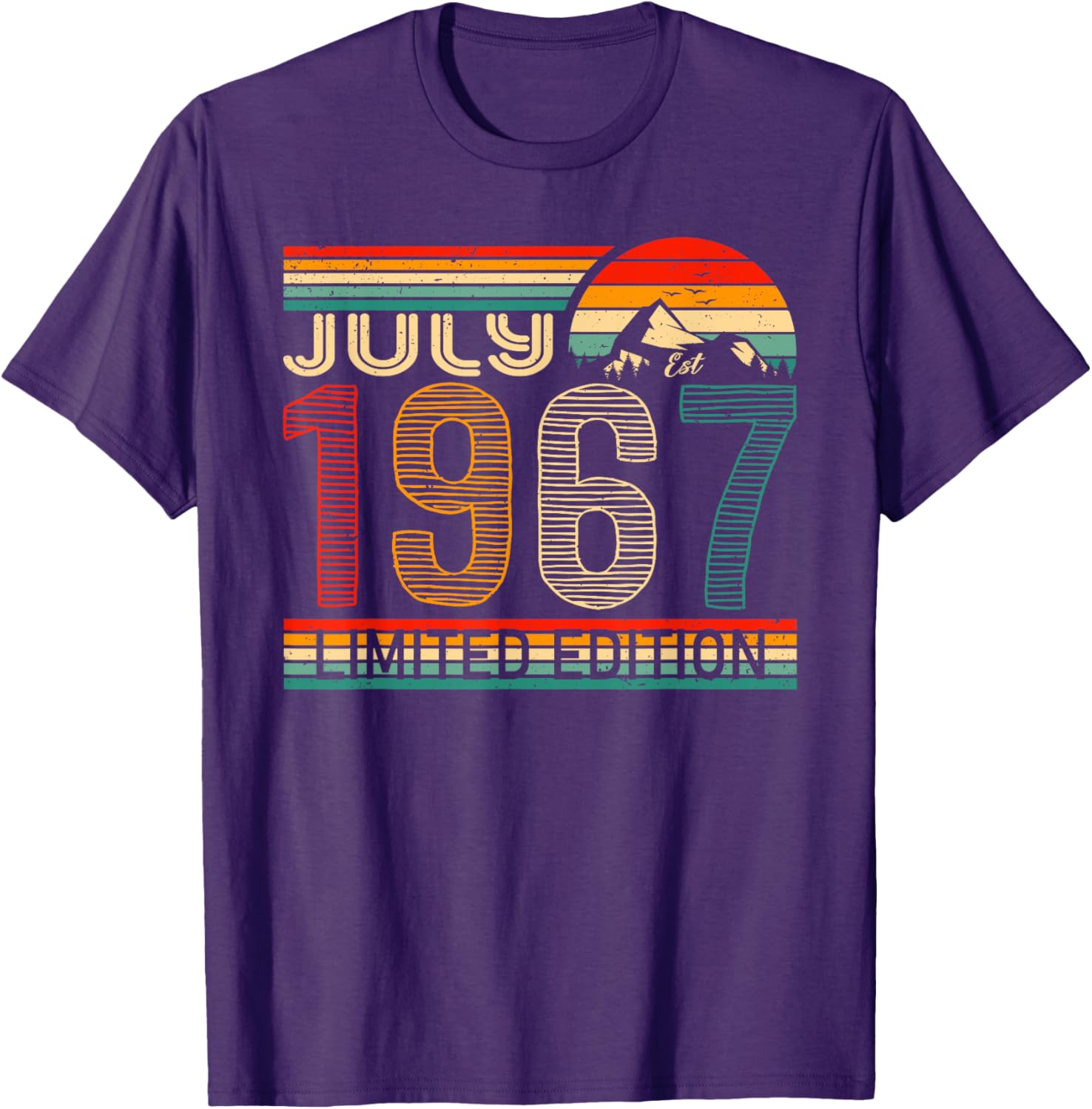 Vintage July 1967 Classic Birthday T-Shirt for Unique Celebrations - 2