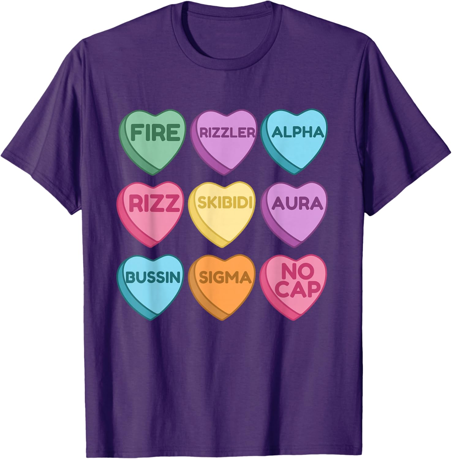 Skibidi Valentine's Day Funny Rizz T-Shirt for Trendy Love Birds - 7