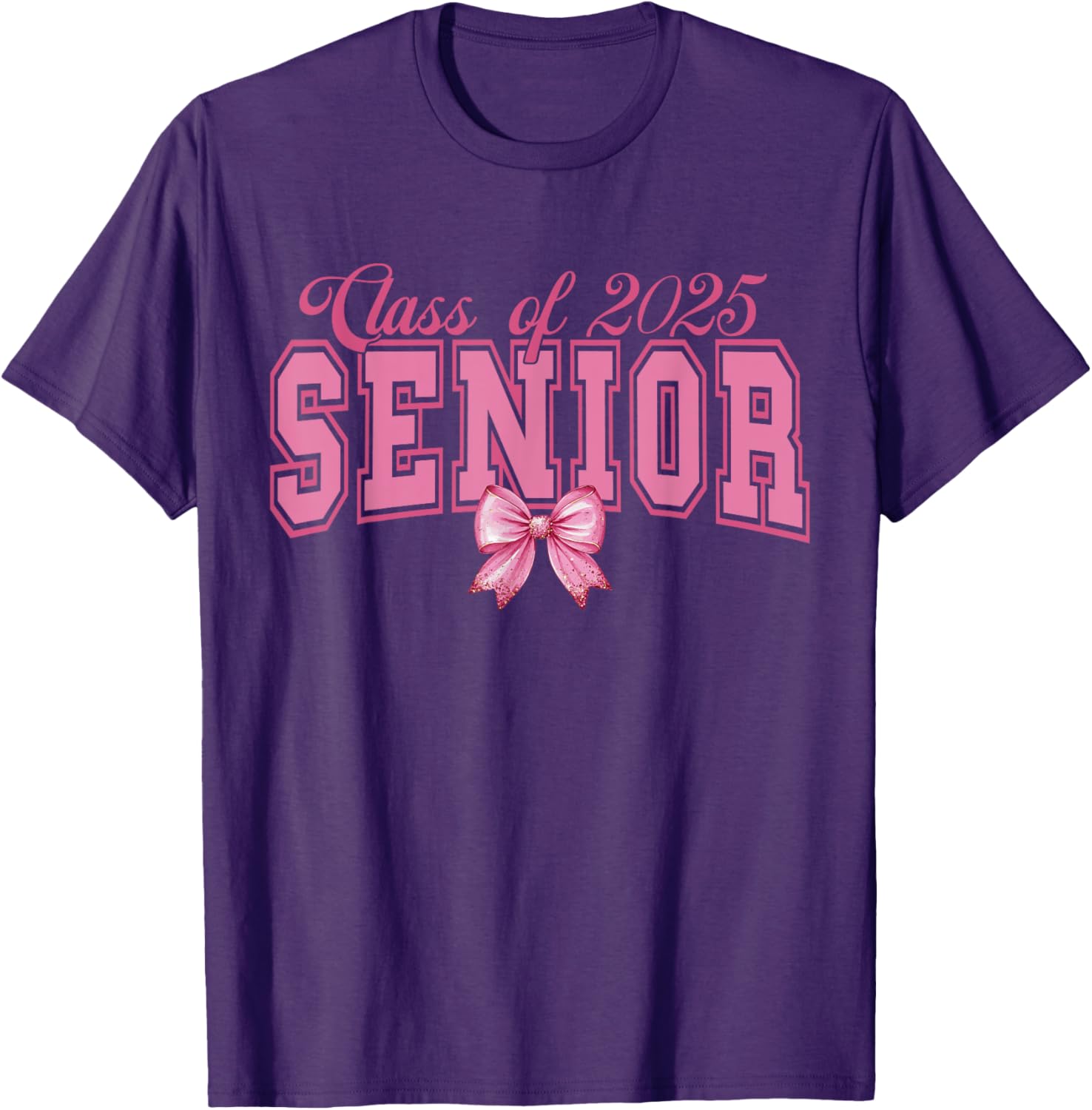 Class of 2025 Graduation Bow Tee Stylish T-Shirt for Proud Grads - 18