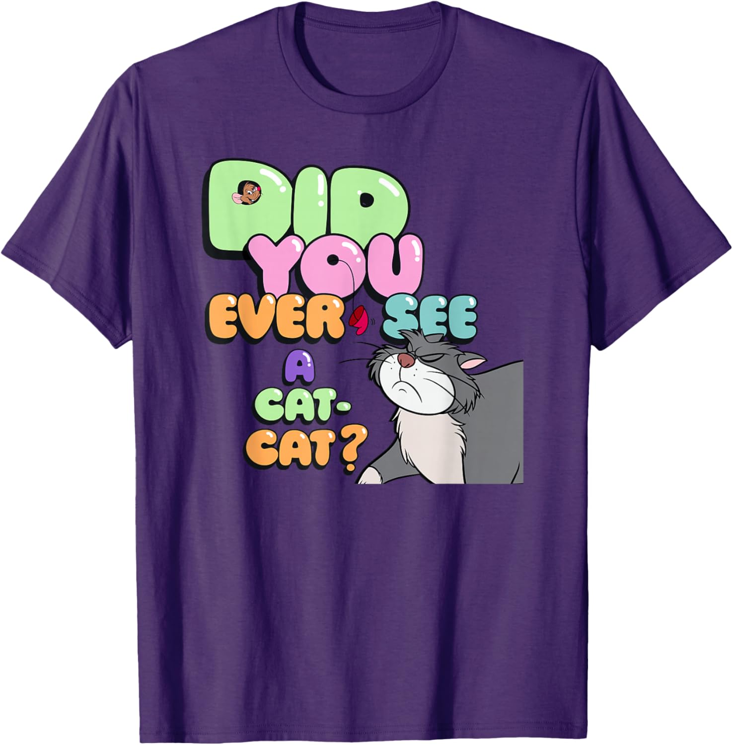 Disney Cinderella Lucifer Cat Logo T-Shirt for Stylish Fans - 1