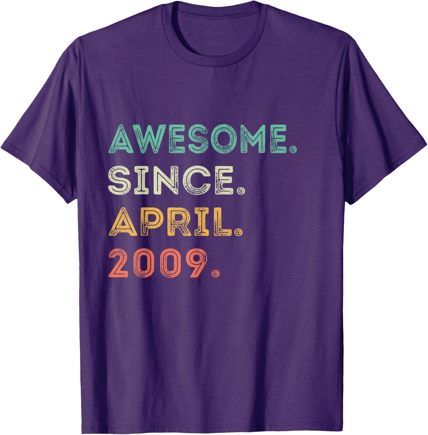 16th Birthday T-Shirt Awesome Since April 2009 Fun Gift for Teens - 4