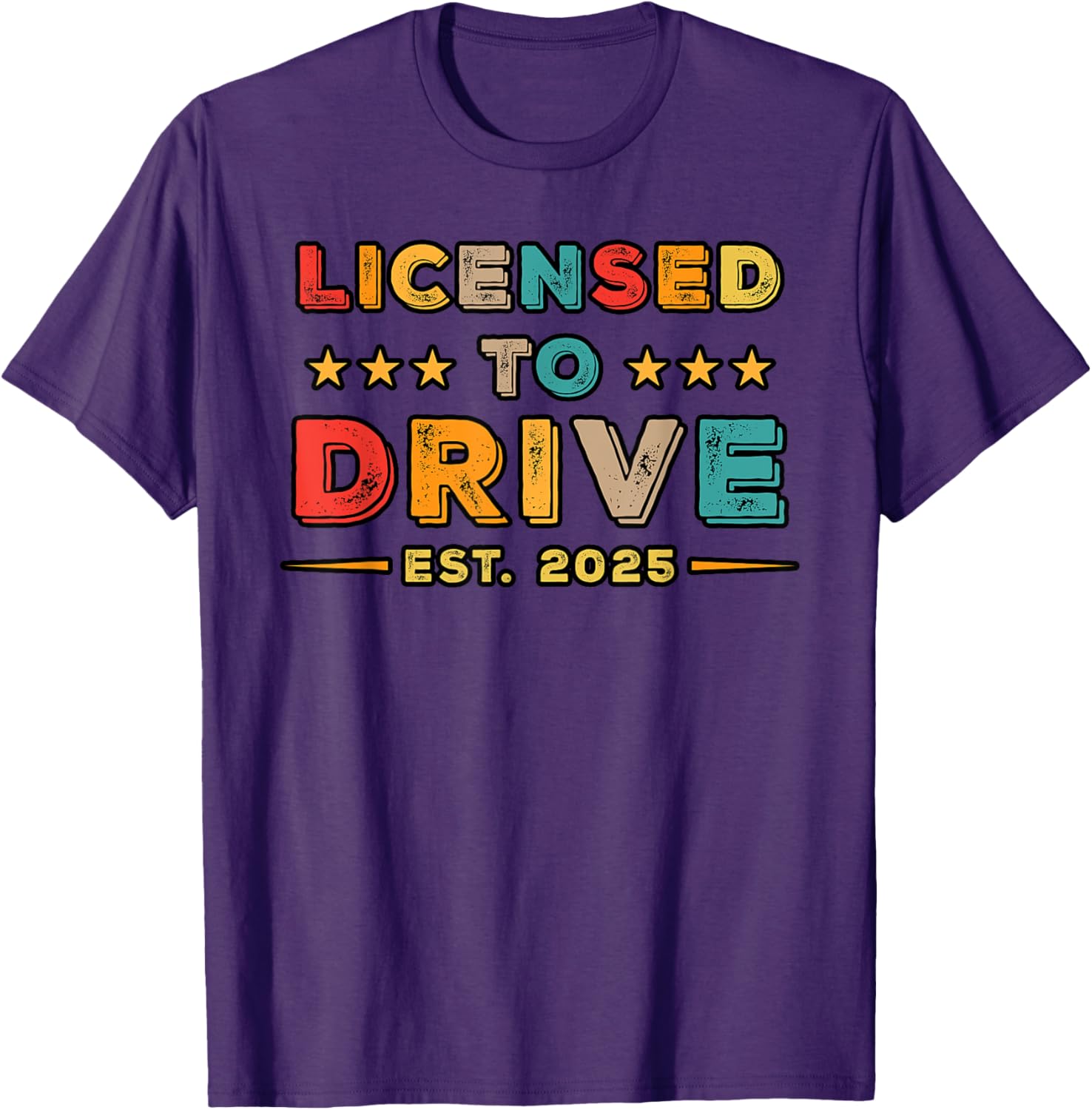 Licensed to Drive 2025 Retro Funny Driver T-Shirt Gift for Car Lovers - 3