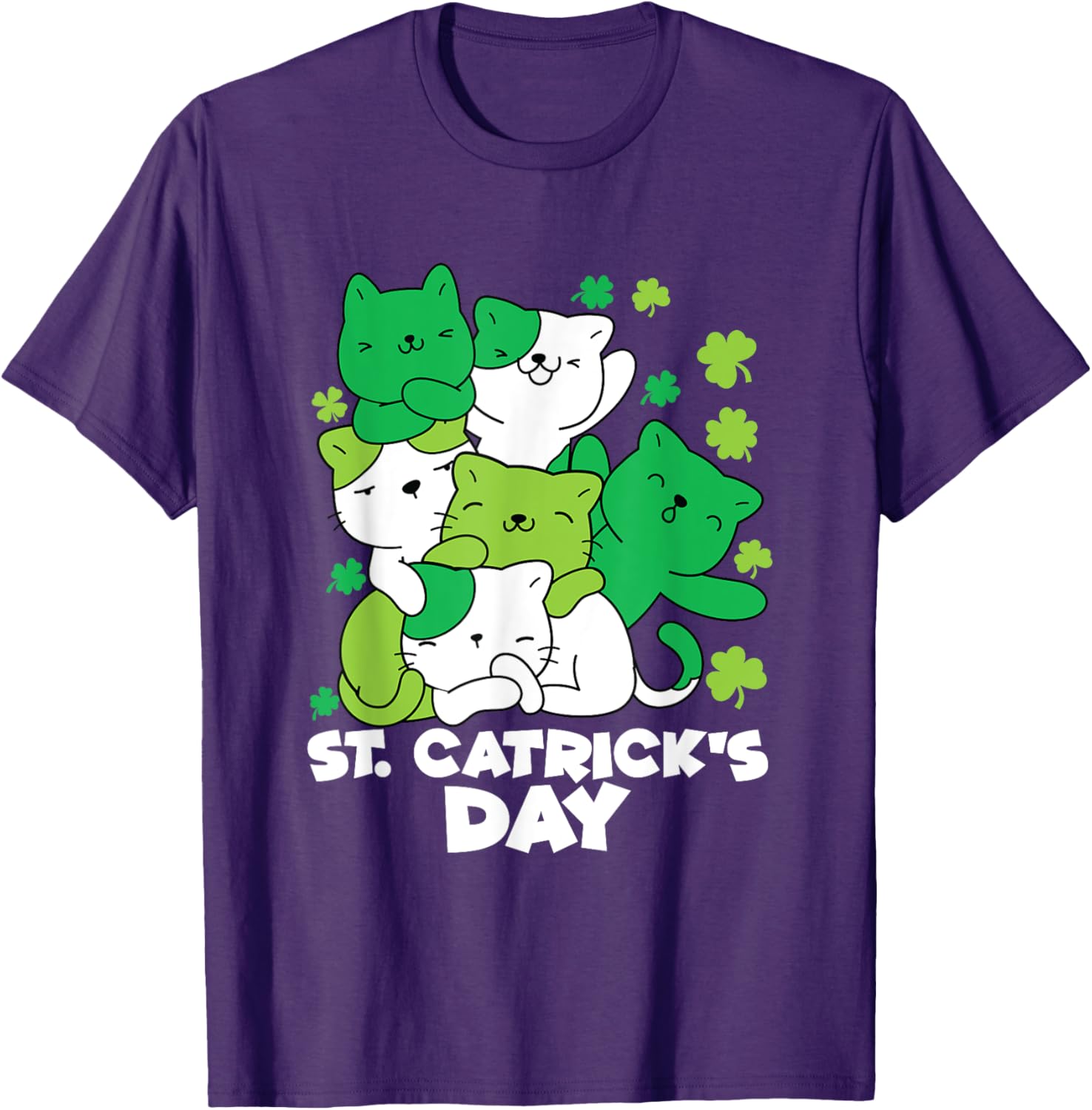 Cute Cat St. Patrick's Day Leprechaun T-Shirt for Festive Fun - 6