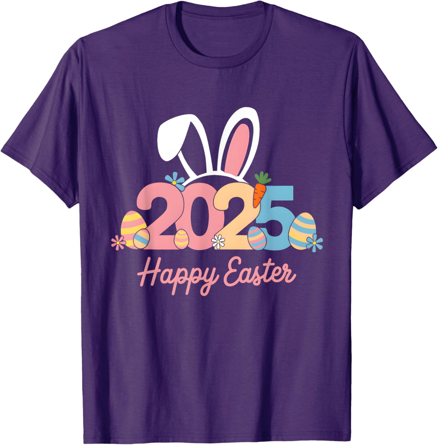 Happy Easter Squad Family T-Shirt 2025 Cute Easter Bunny Design - 12