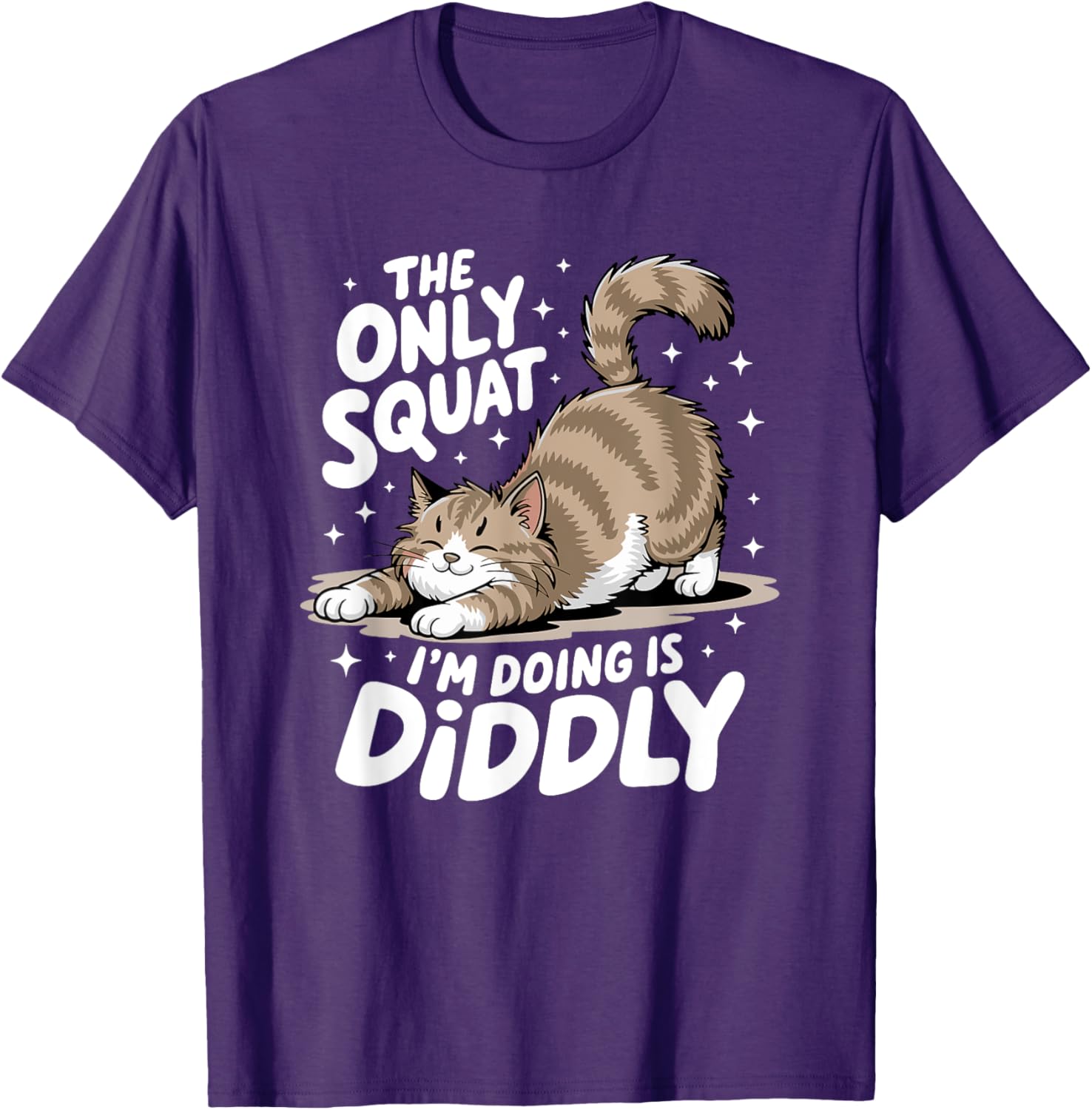Funny Diddly Squat Cat T-Shirt for Men and Women - Perfect Gift for Cat Lovers - 4