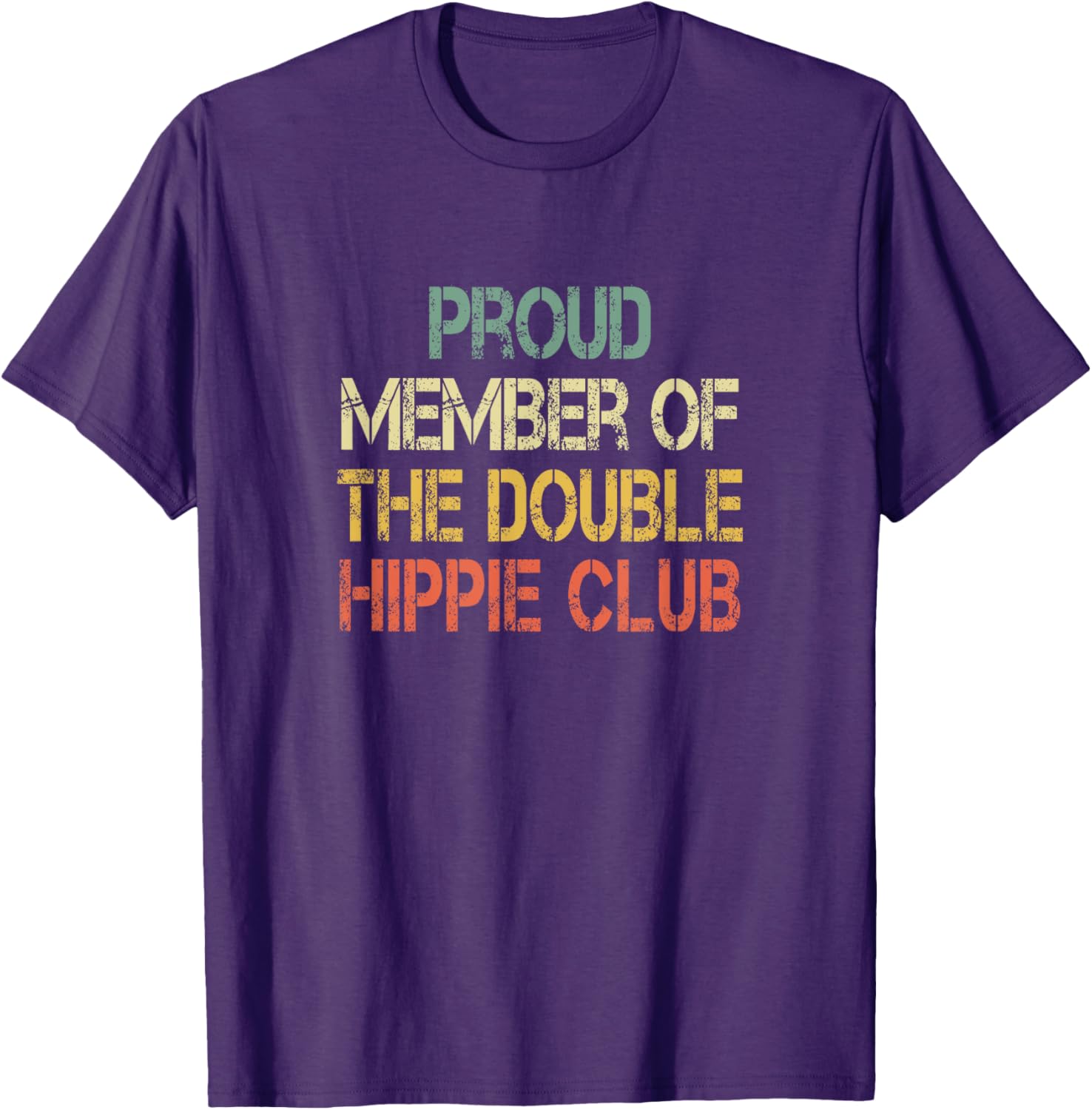 Funny Double Hippie Club T-Shirt for Hip Replacement Surgery Fans - 1