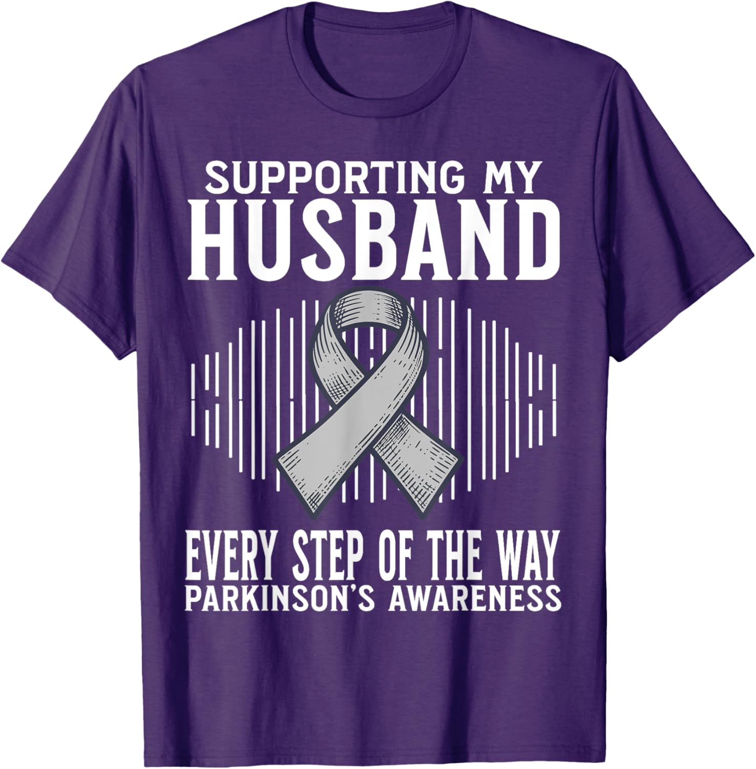 Support My Husband Parkinson's Disease Awareness T-Shirt Gift - 27