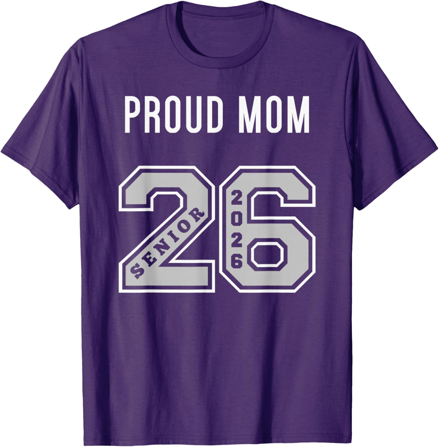 Proud Mom of 2026 Senior T-Shirt - Class of 26 Jersey for Moms - 13