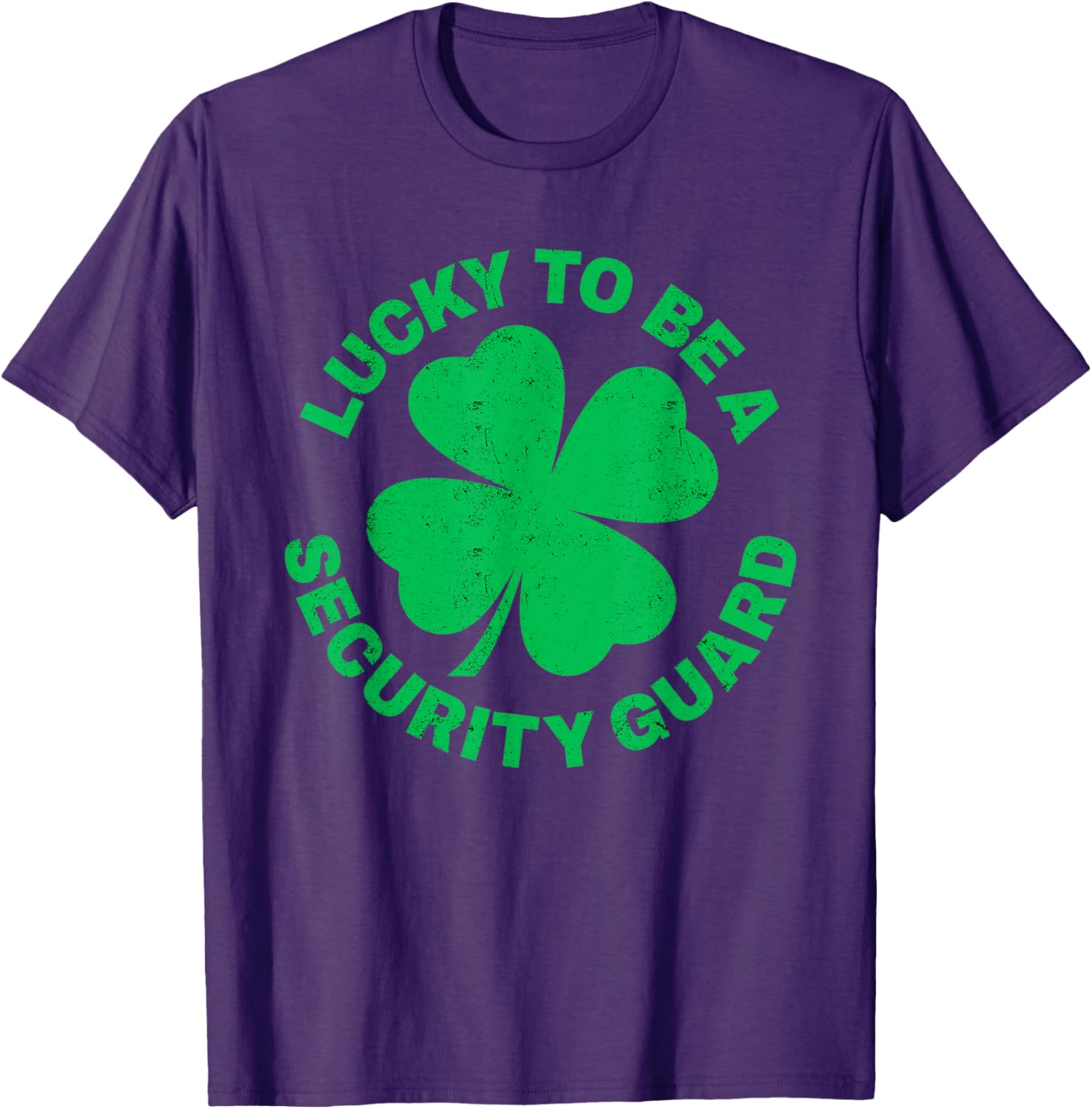 Lucky to Be a Security Guard St Patrick's Day T-Shirt for Irish Celebrations - 2