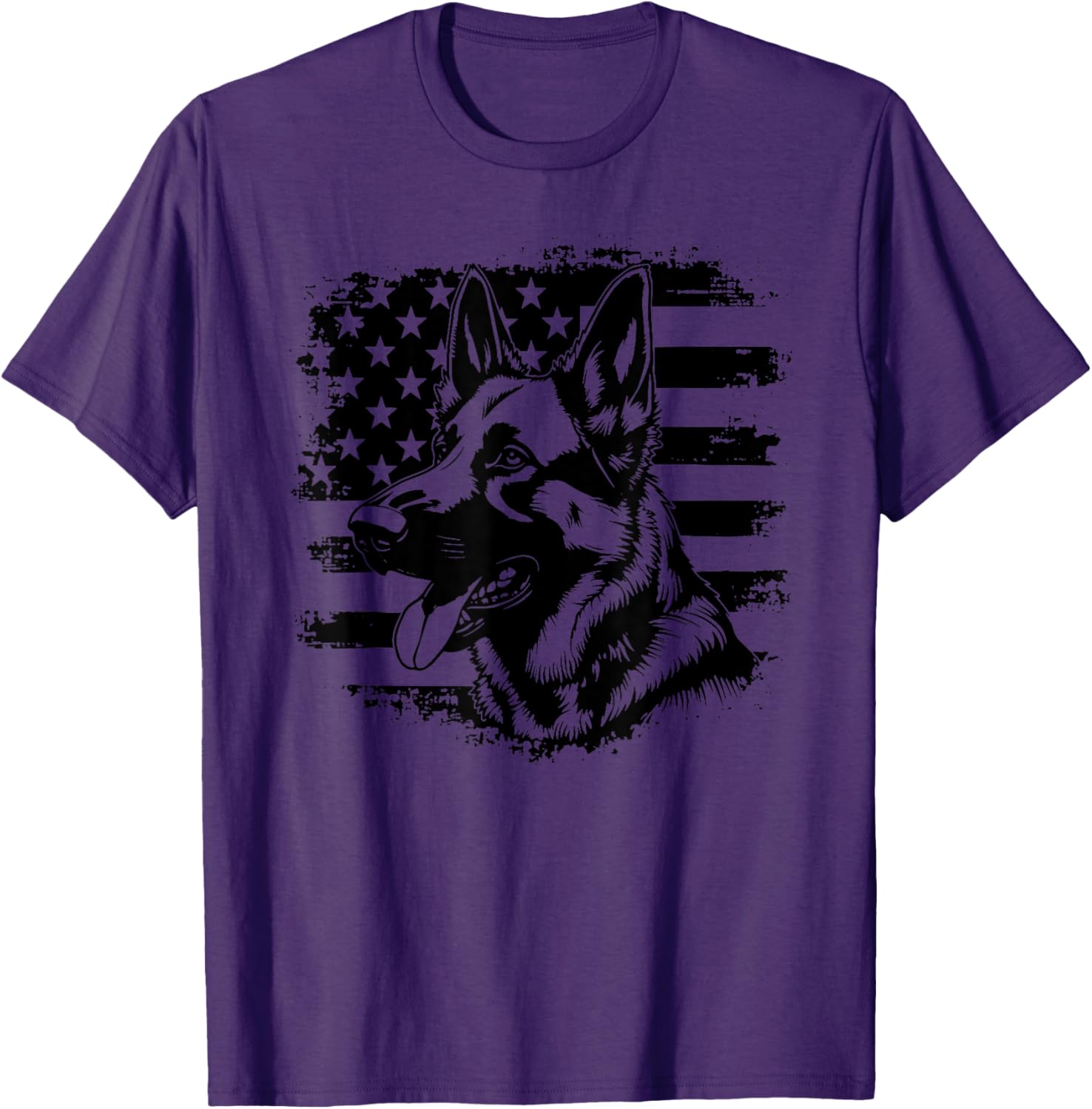 Patriotic German Shepherd USA Flag Sunglasses T-Shirt for 4th of July - 13