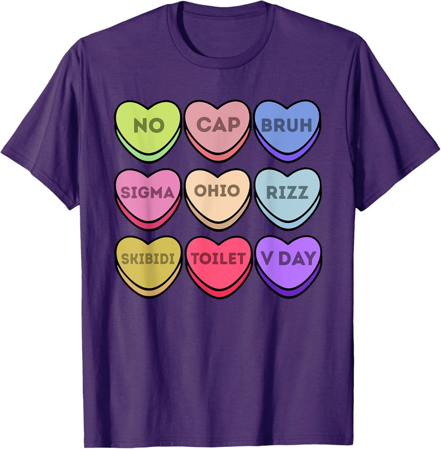 Rizz Valentines Candy Heart T-Shirt for Boys Fun Sigma Style No Cap - 2