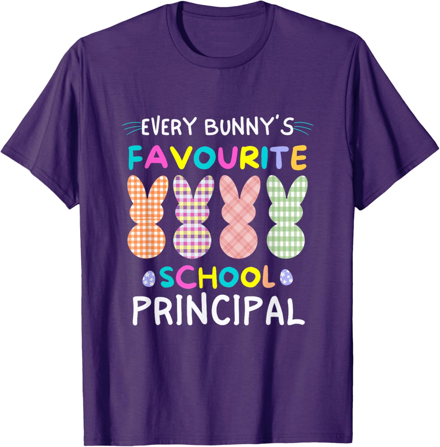 Every Bunny's Favorite Principal Easter Egg Hunt T-Shirt for Fun Celebrations - 15