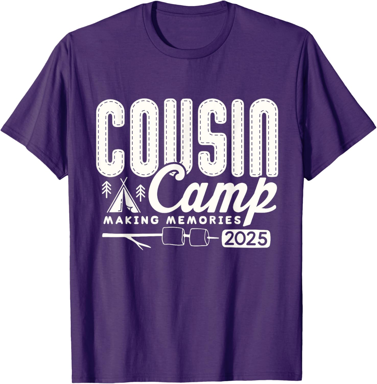 Cousin Camp Crew 2025 Family Vacation T-Shirt for Fun Summer Memories - 14