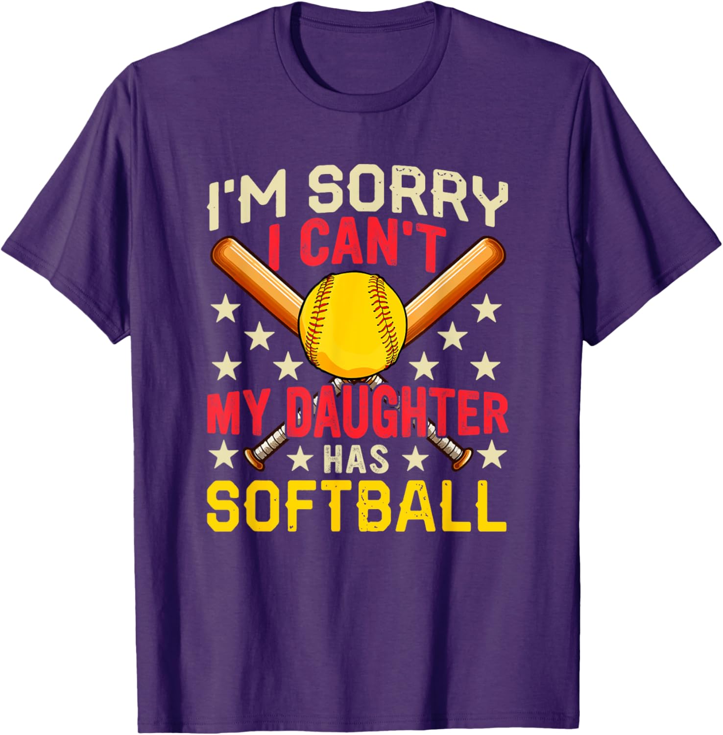 Funny Softball Player Costume Family T-Shirt for Daughters and Fans - 15