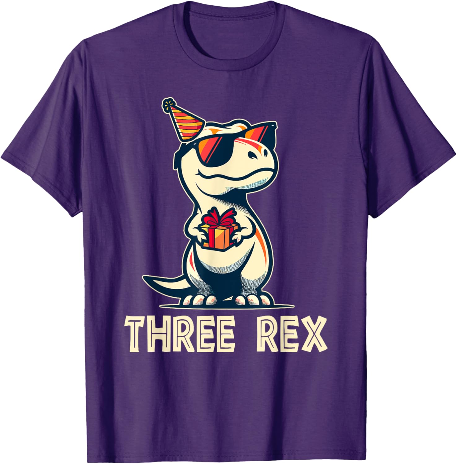 Adorable 3 Rex Dinosaur Birthday T-Shirt for Boys and Girls - 9