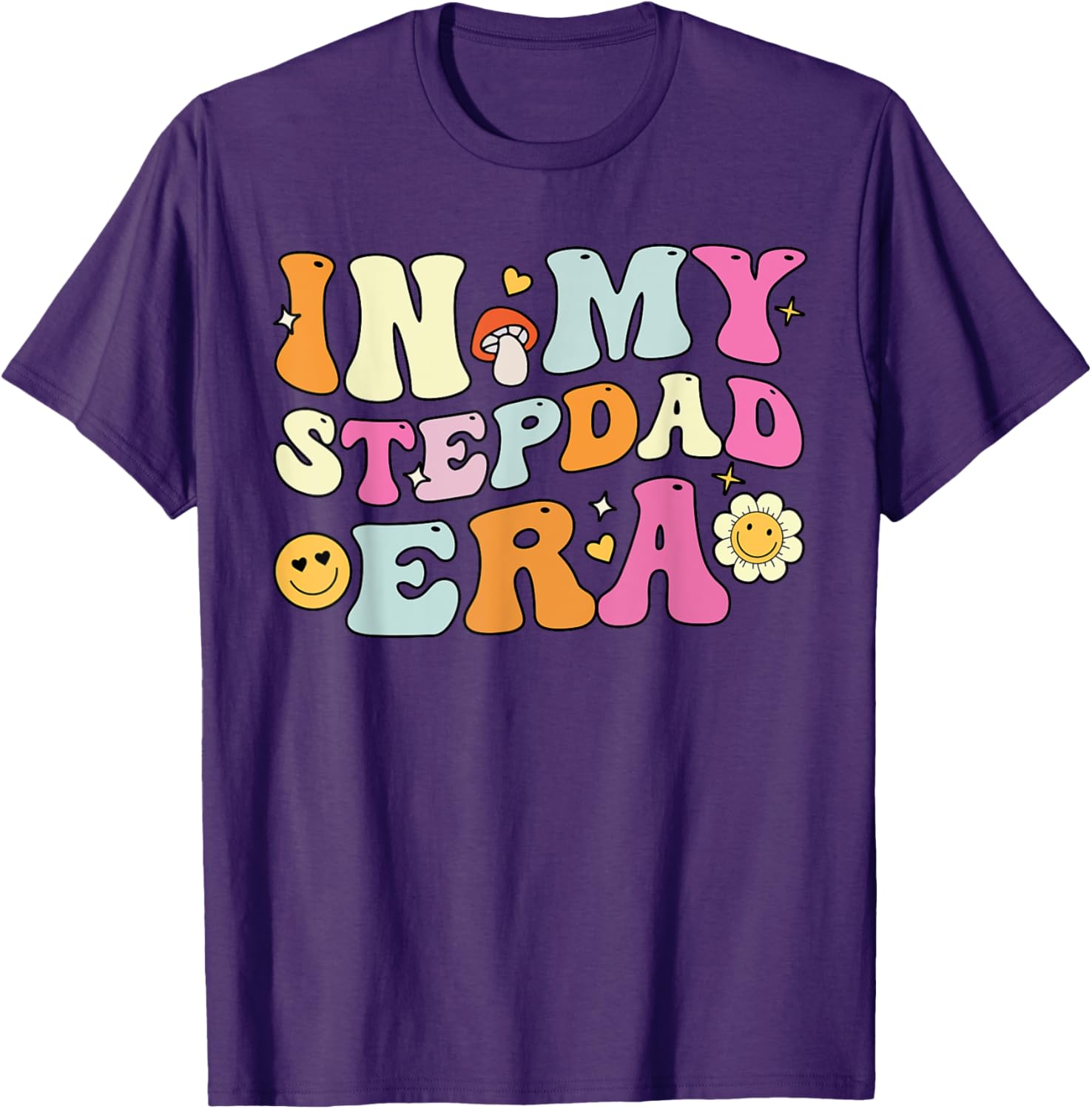 Groovy In My Stepdad Era T-Shirt Perfect for Father's Day Gift - 5